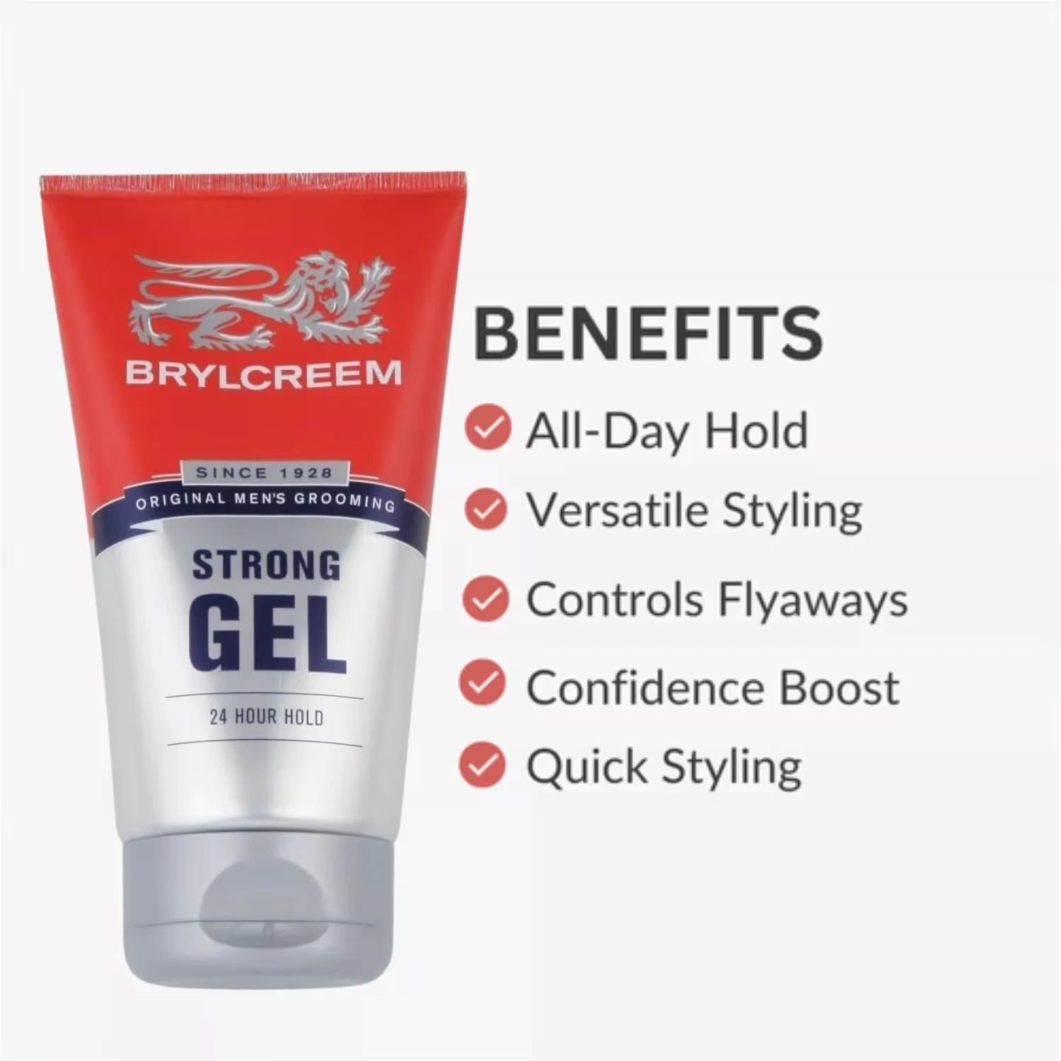 Brylcreem Strong 24 Hour Hold Gel 150ml x 6 Packs