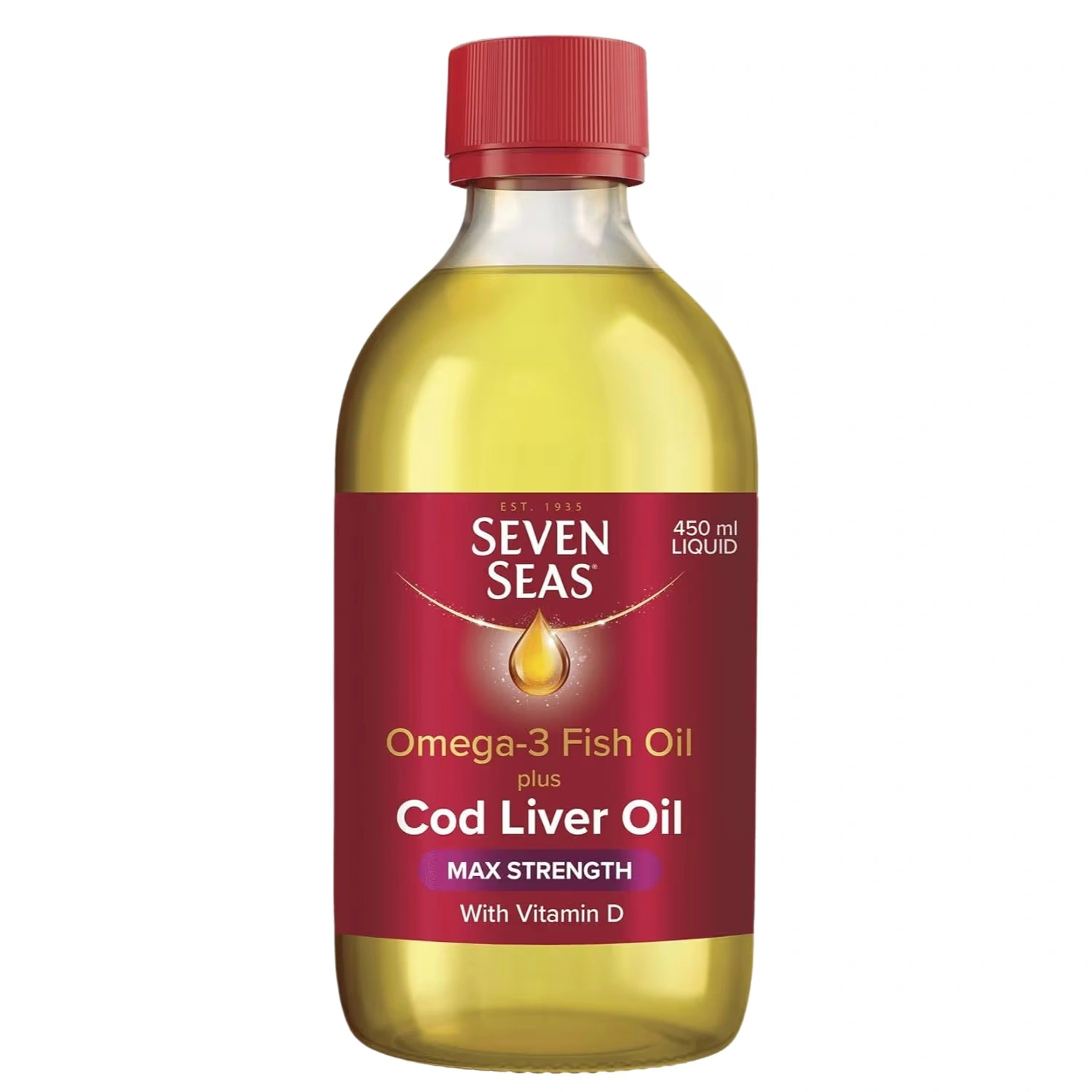 Seven Seas Cod Liver Oil Max Strength 450ml