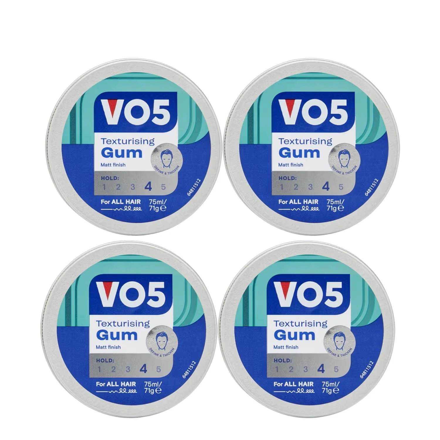 Vo5 Extreme Styling Texturising Gum 75ml x 4 Packs