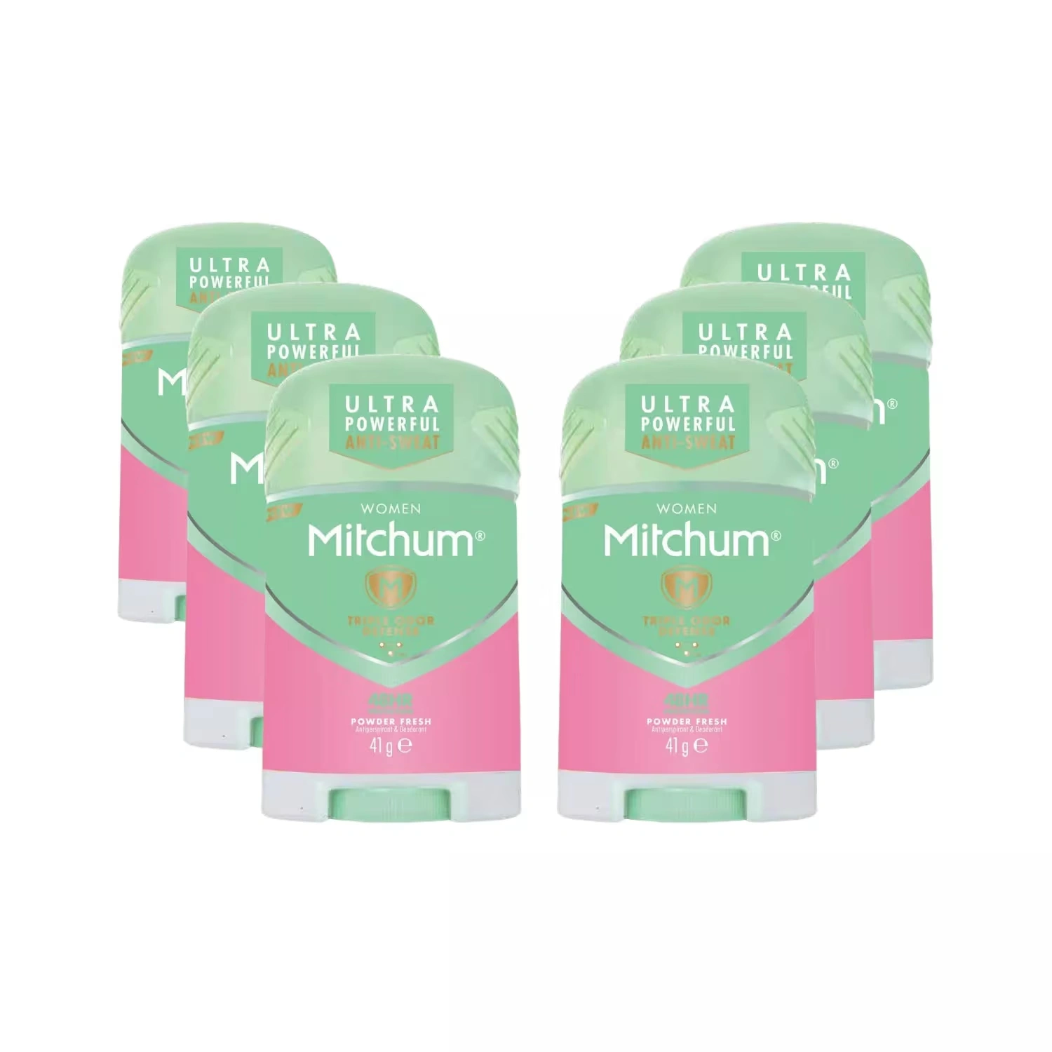 Mitchum Powder Fresh Deodorant Stick 41g x 6 Packs