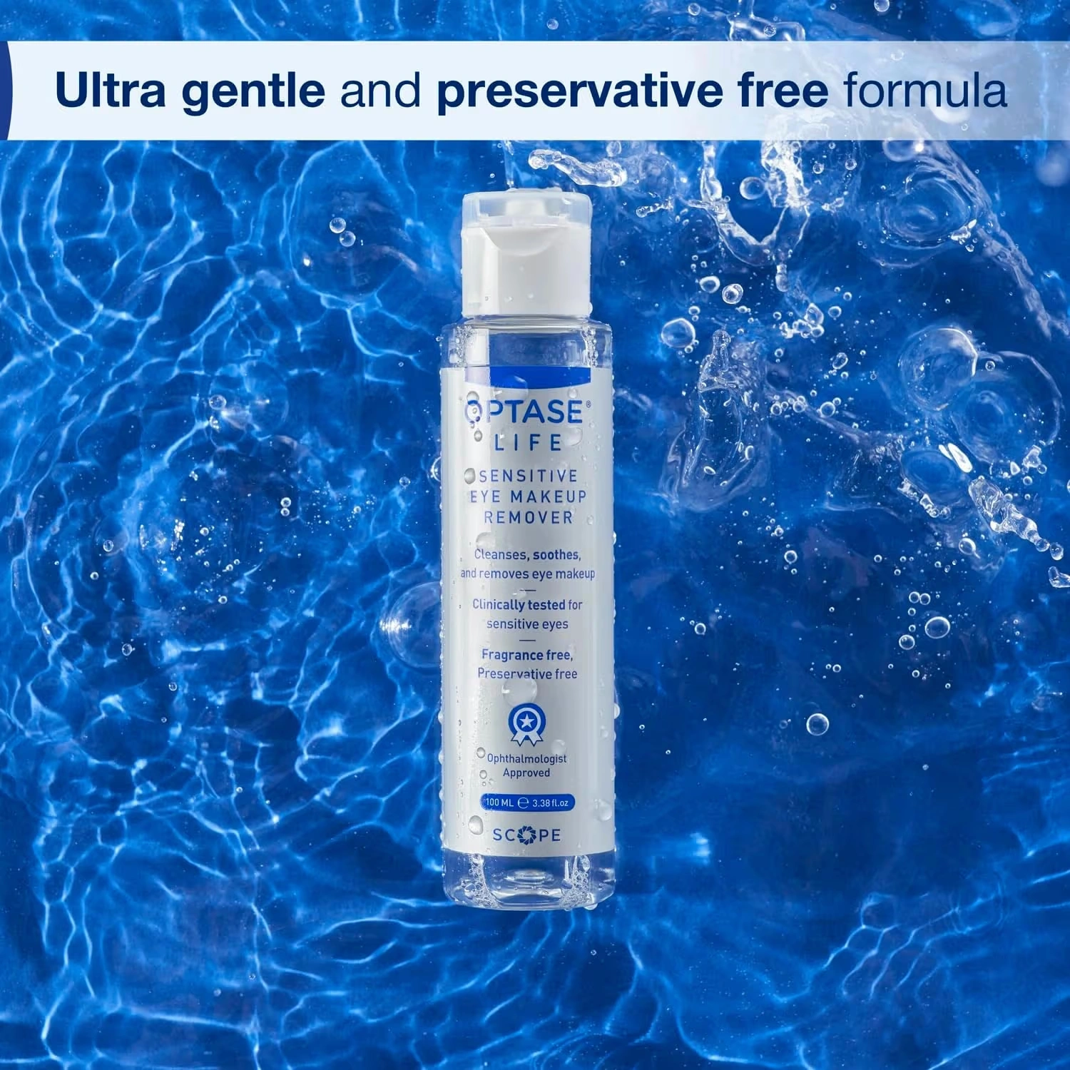 Optase Life Sensitive Eye Makeup Remover 100ml
