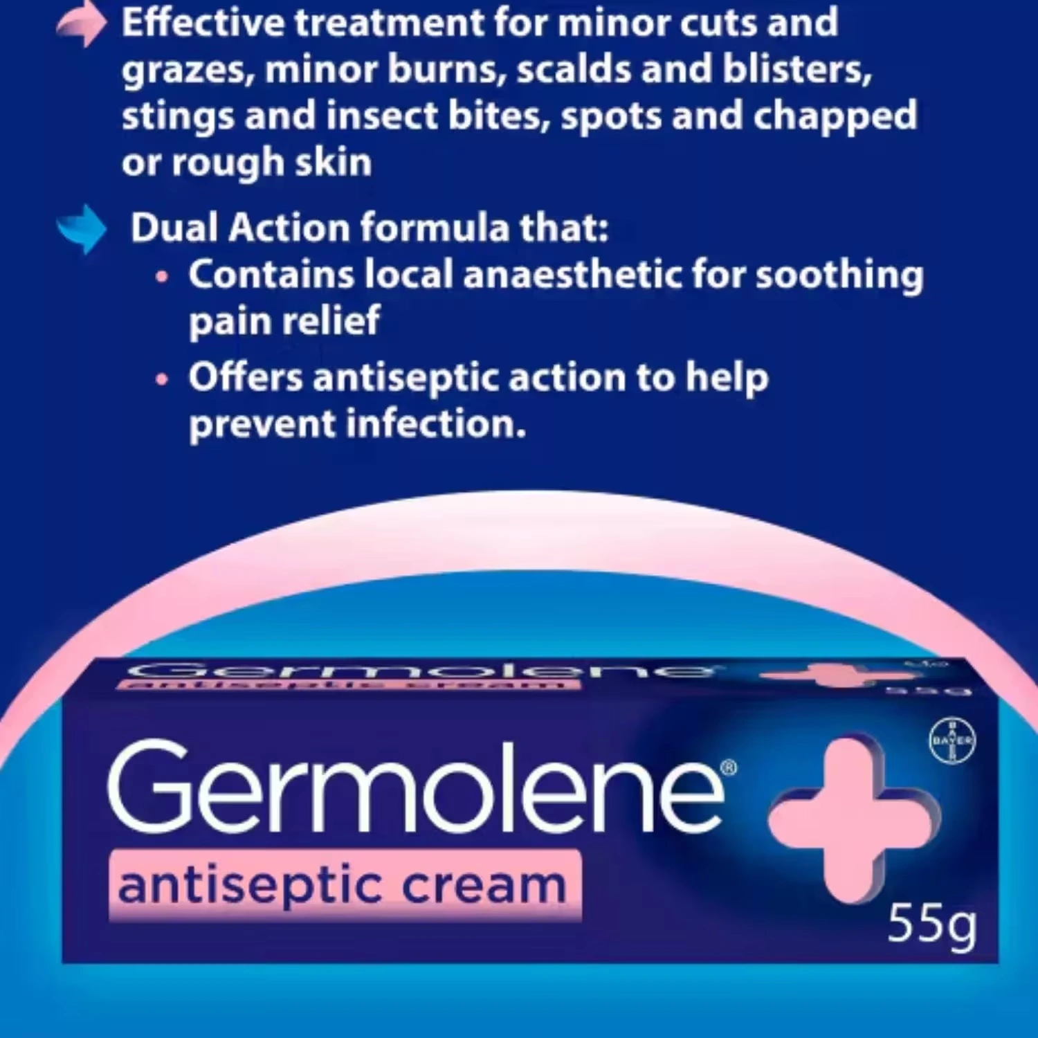 Germolene Antiseptic Cream - 55g x 6 Packs