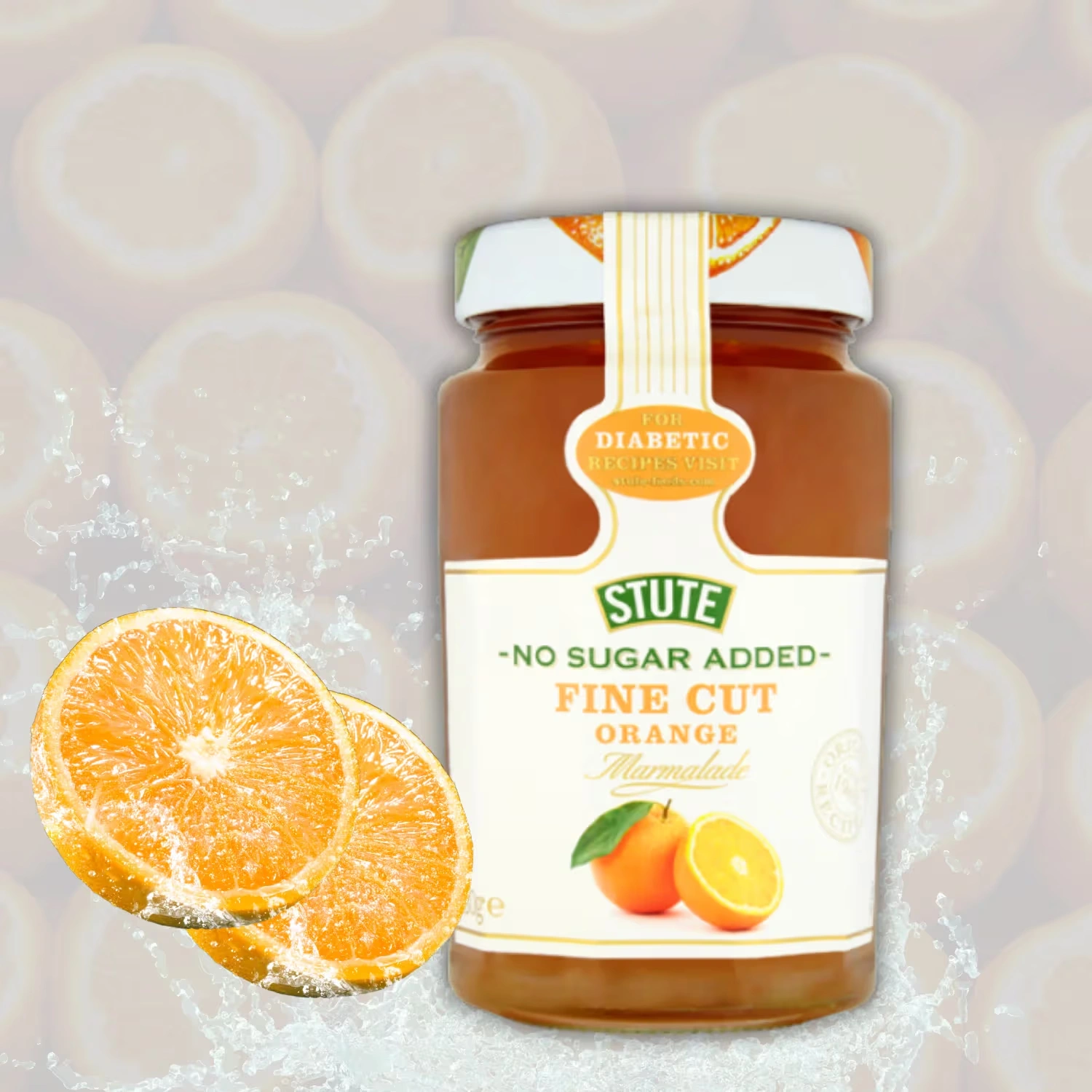 Stute Diabetic Fine Orange Marmalade 430g x 2 Packs