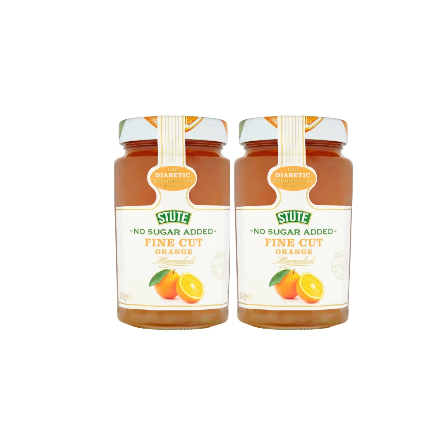Stute Diabetic Fine Orange Marmalade 430g x 2 Packs