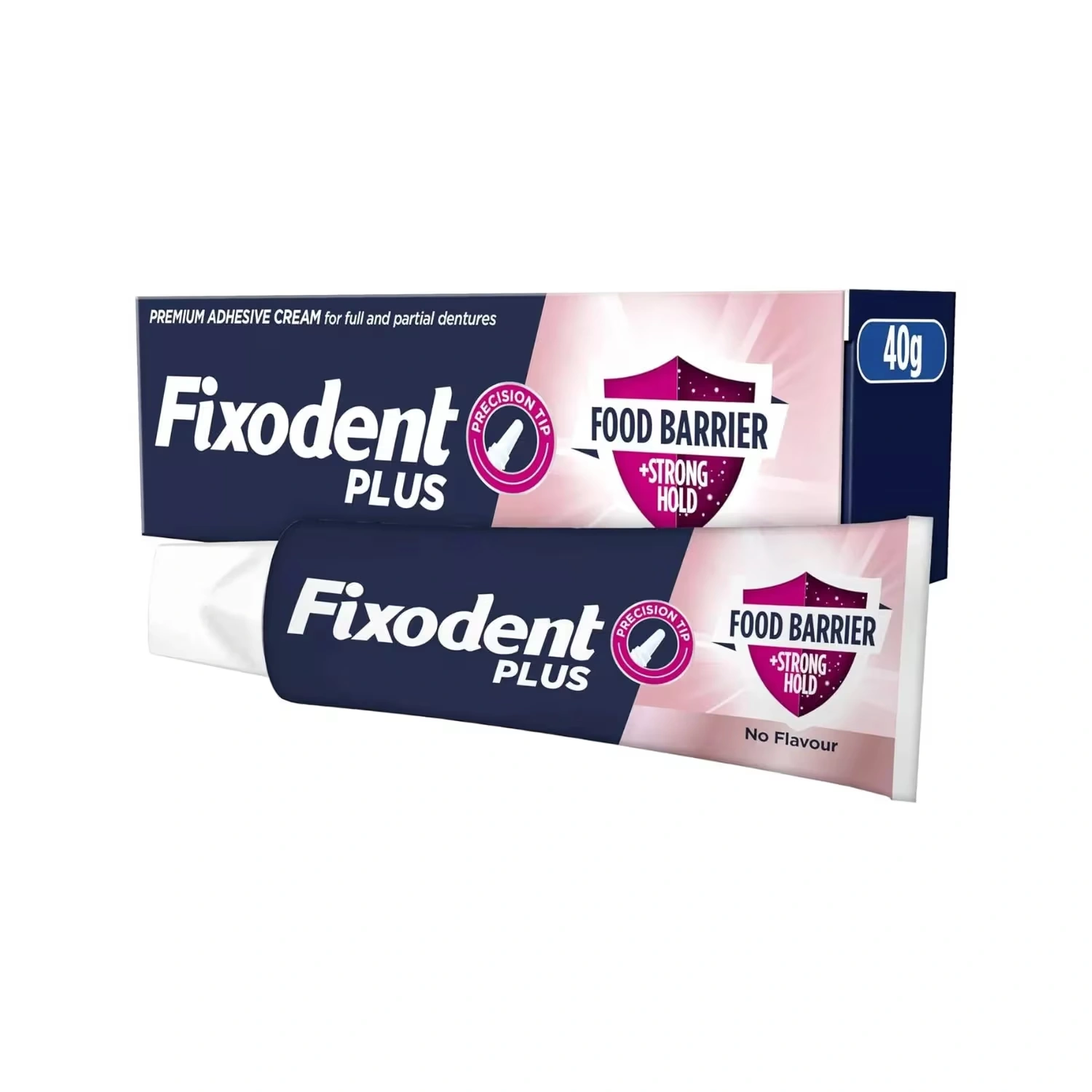 Fixodent Plus Food Barrier Denture Adhesive 40g x 6 Packs