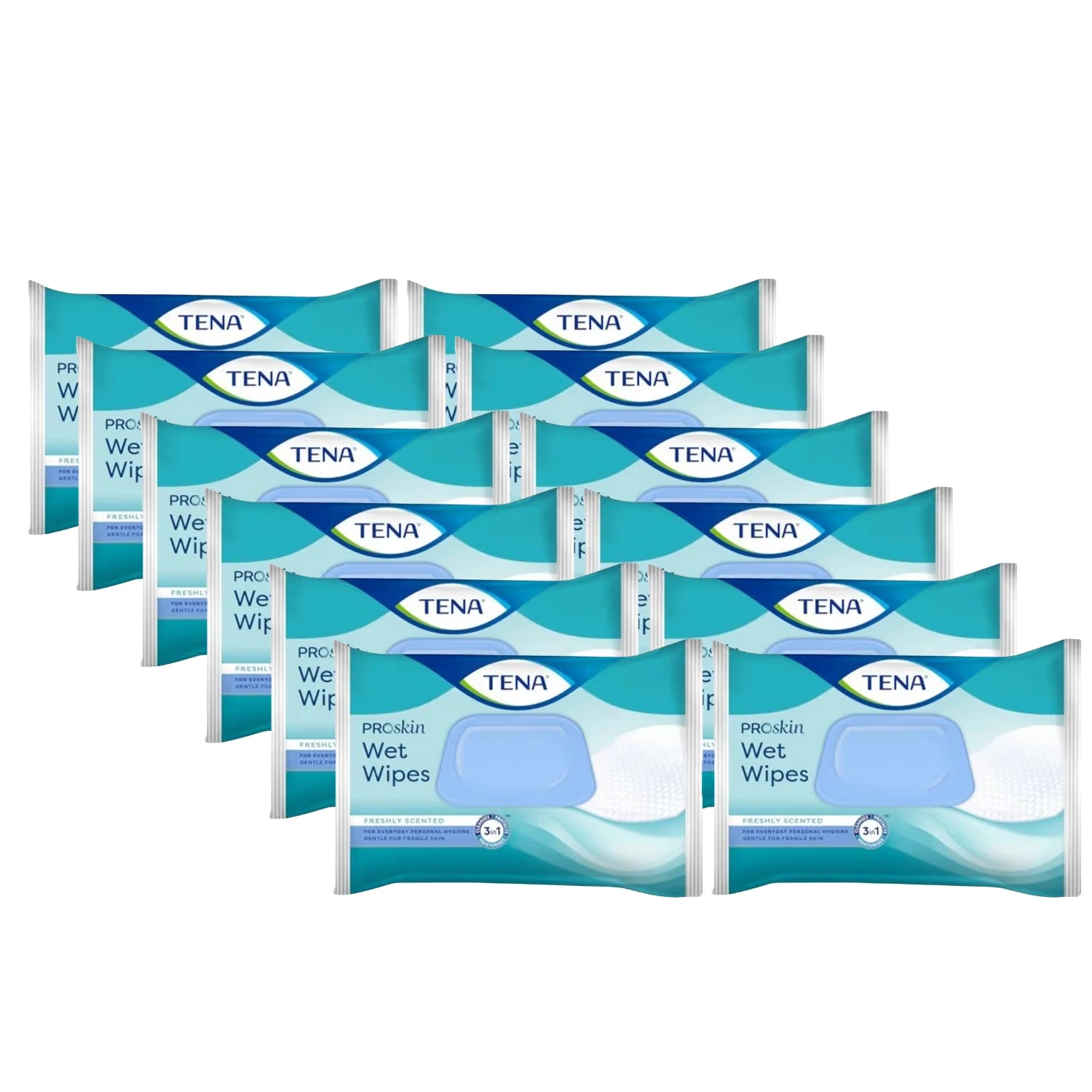 Tena Proskin Wet Wipes XL 48 Wipes - Pack of 12