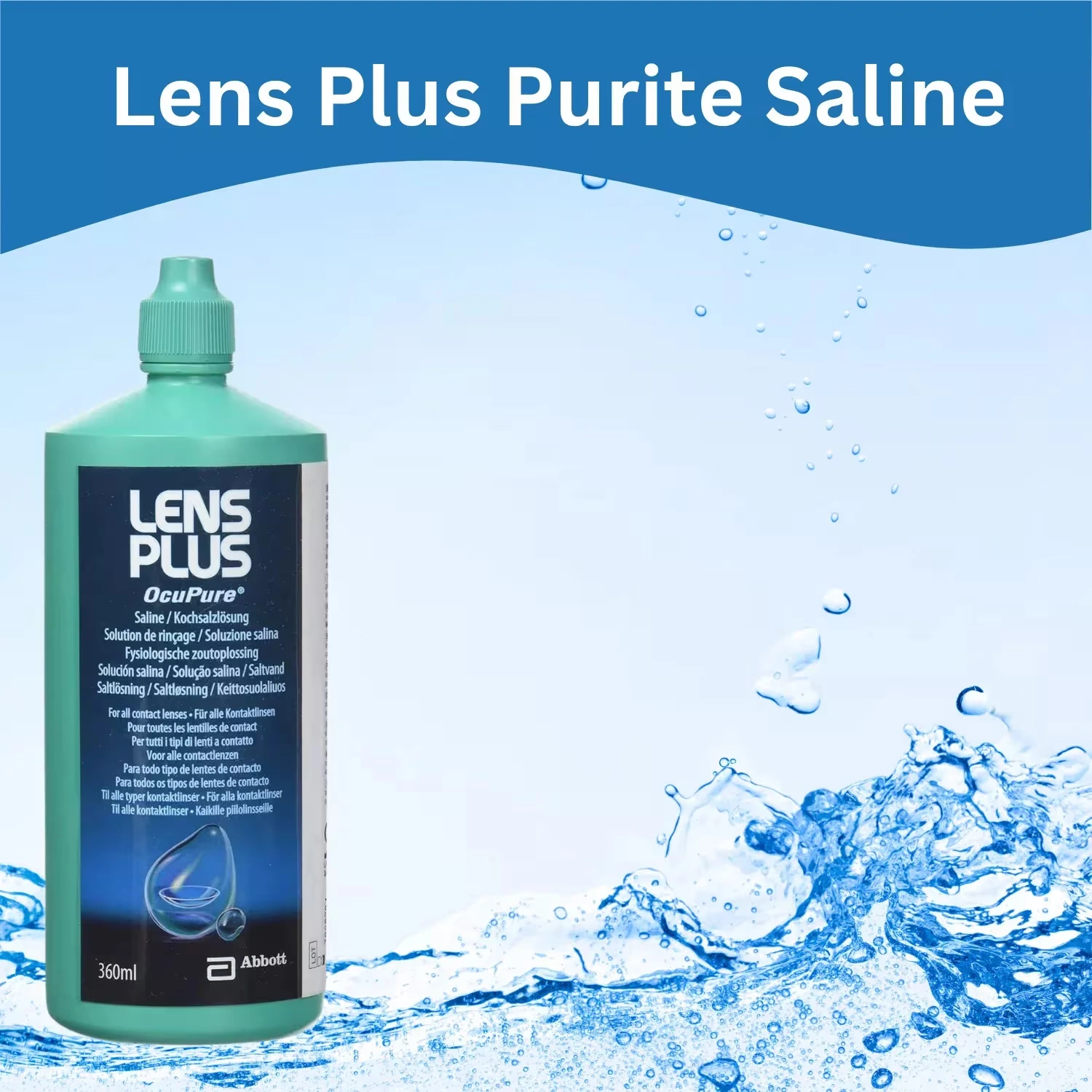 Lens Plus Purite Saline 360ml