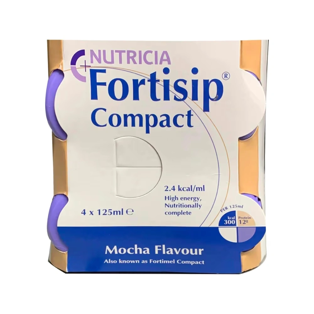 Fortisip Compact Mocha Flavour 4 x 125ml (Pack of 4)