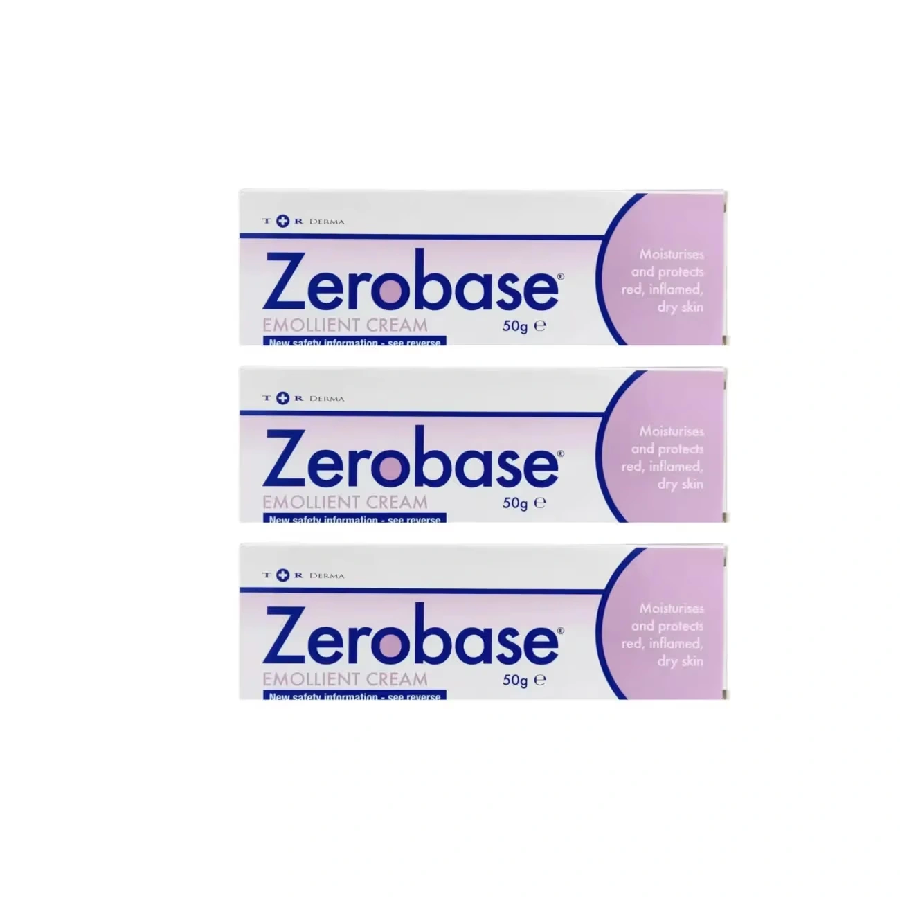 Zerobase Emollient Cream 50g x 3 Packs