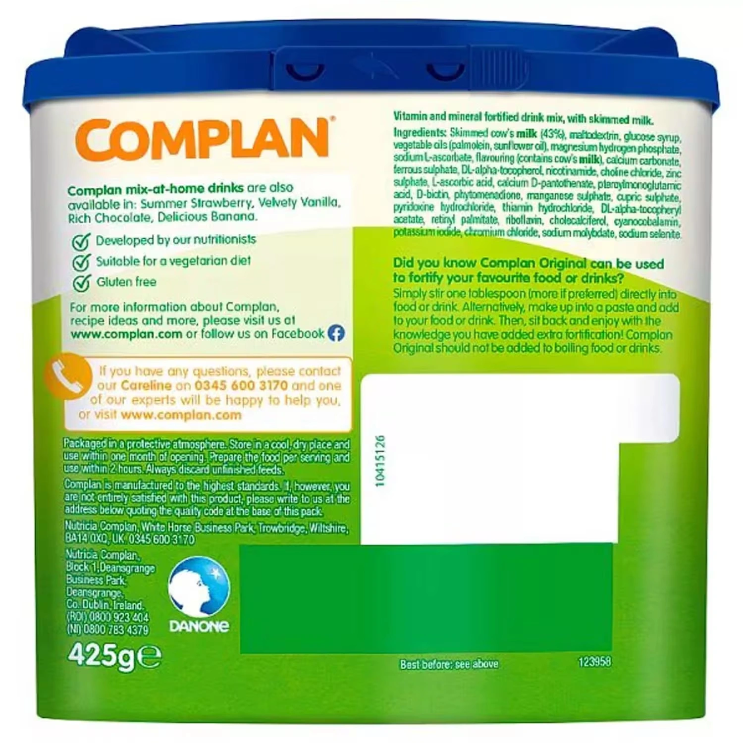 Complan Original Nutritional Drink 4 x 425g
