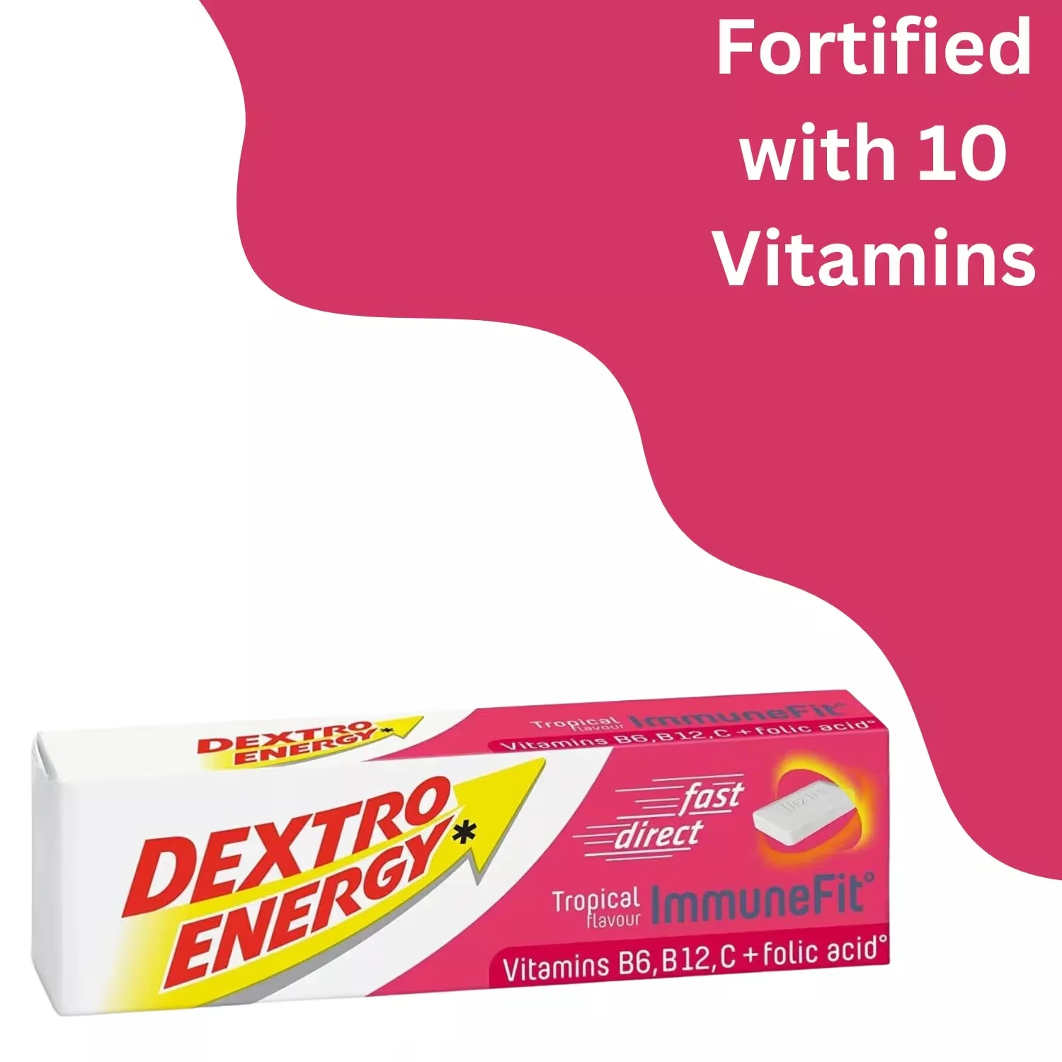 Dextro Energy Tablets Tropical Flavour 47g - Pack of 24