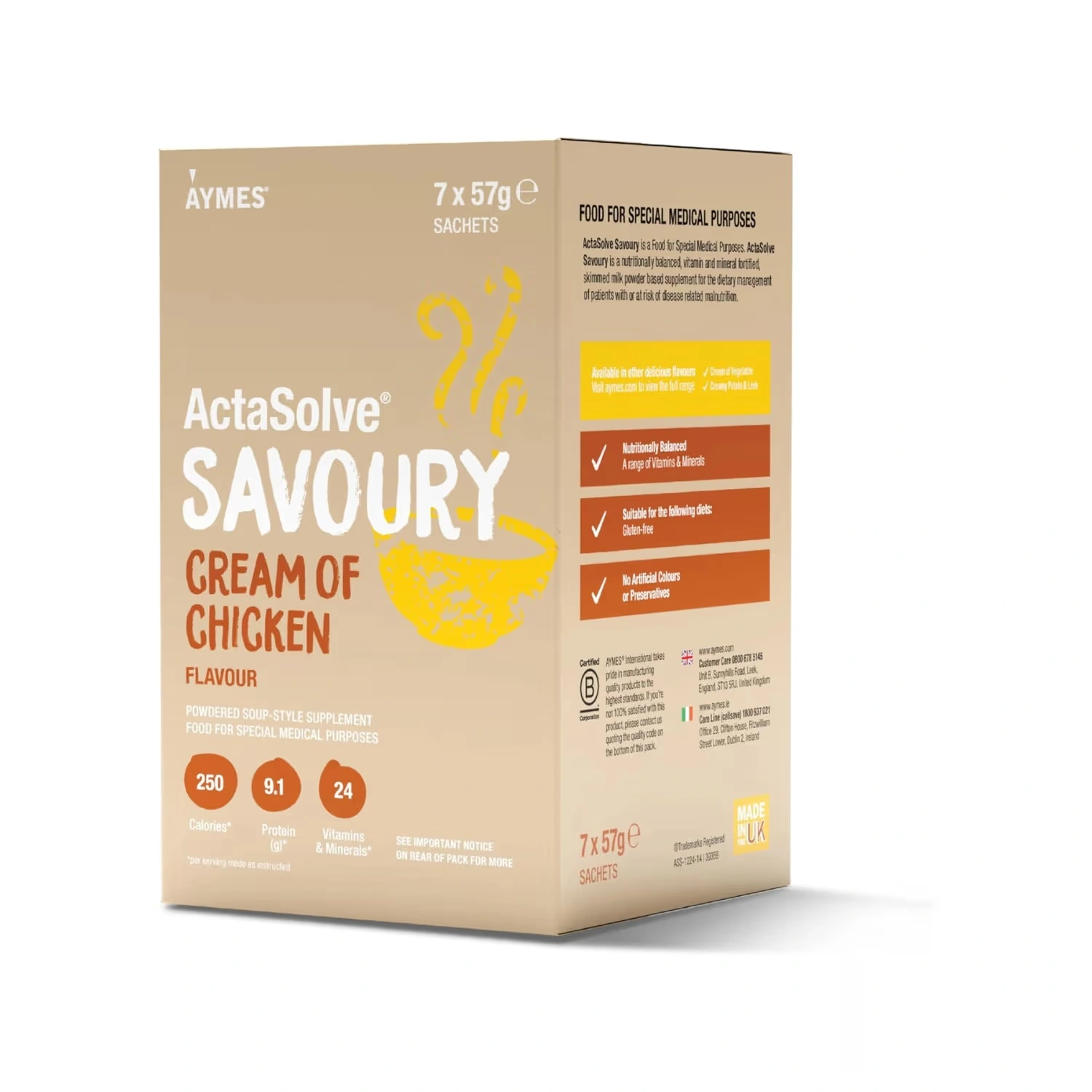 Aymes Actasolve Savoury Chicken 7x57g