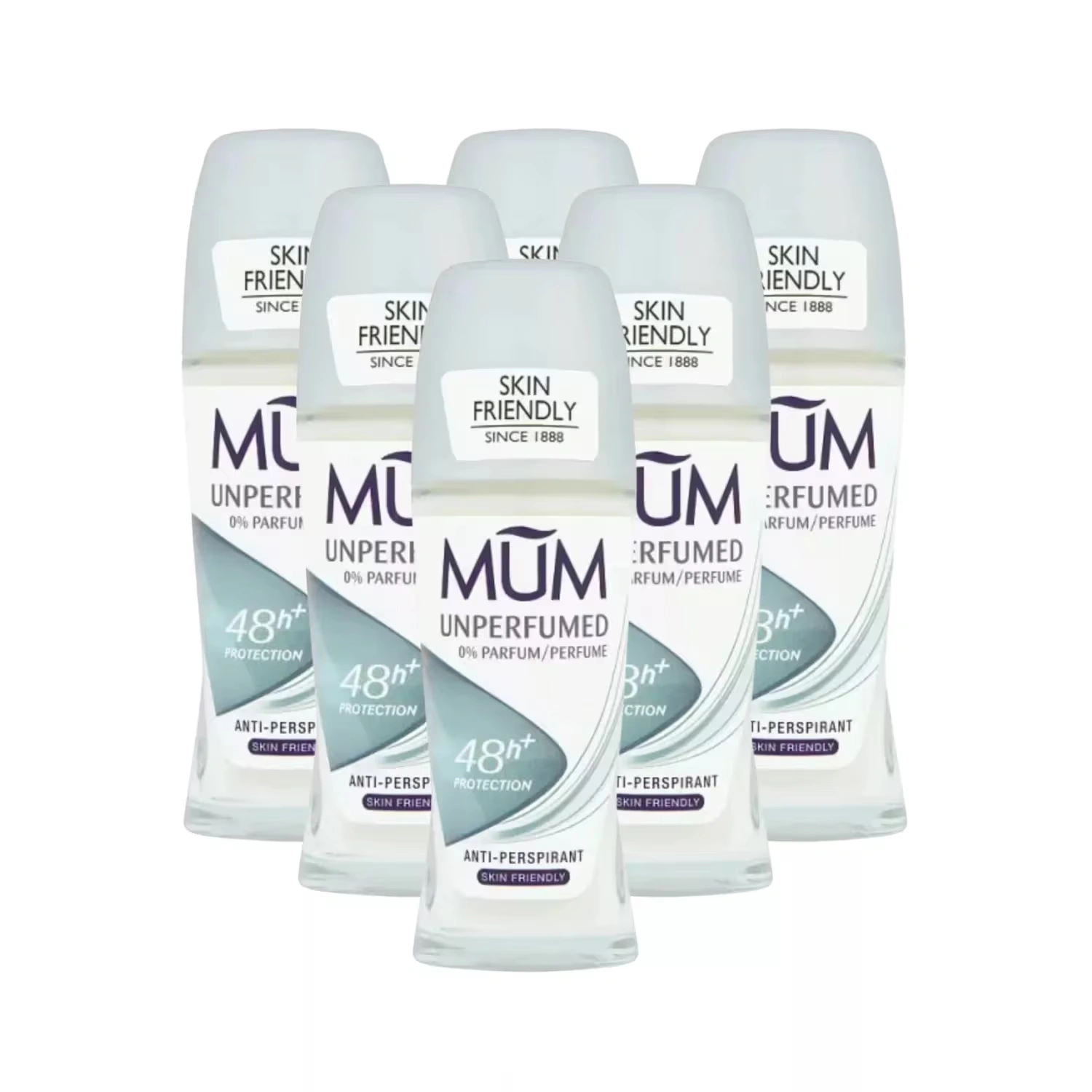 Mum Unperfumed Anti-Perspirant Roll On 50ml x 6 Packs