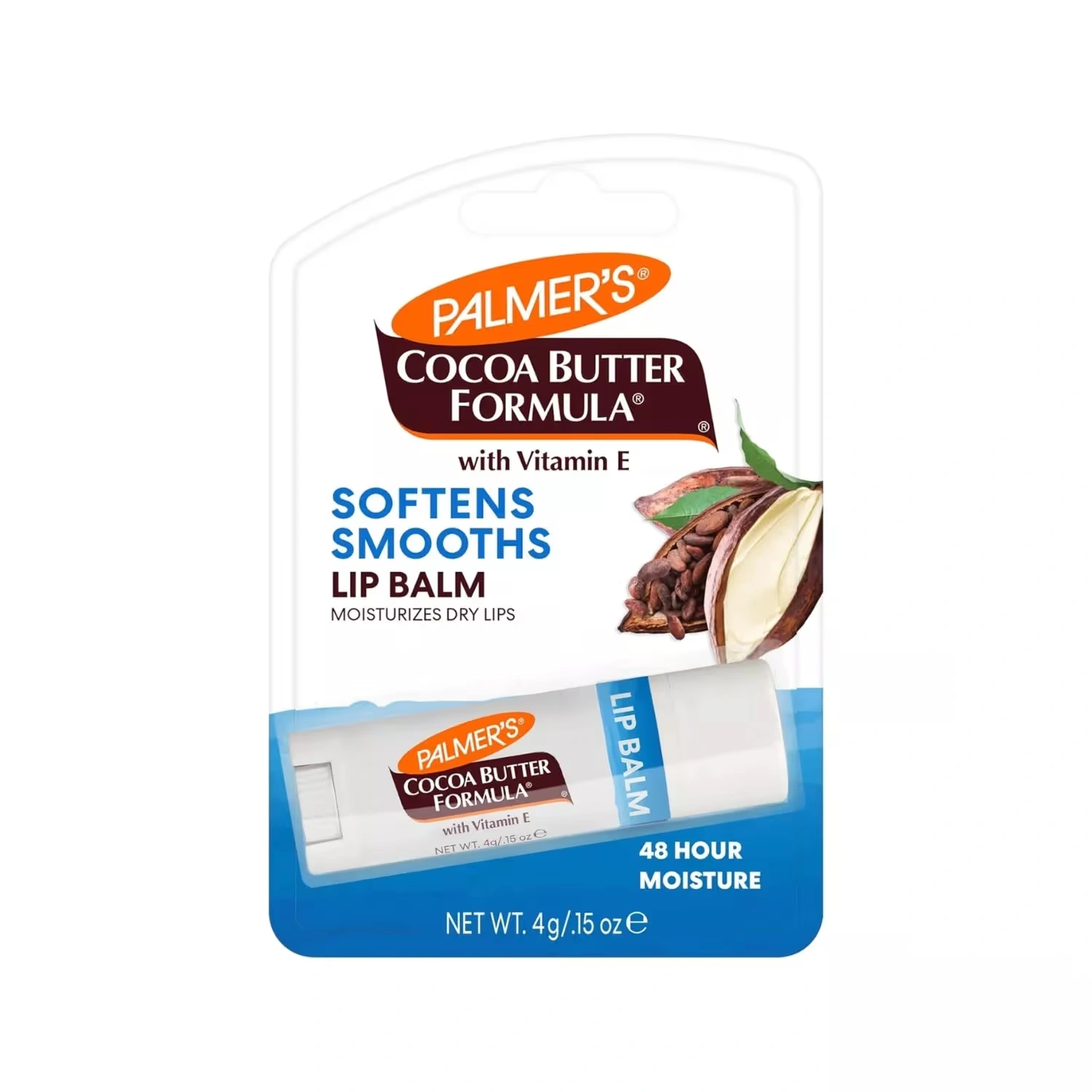 Palmers Cocoa Butter Formula Moisturizing Lip Balm SPF15, 4g x 6 Packs