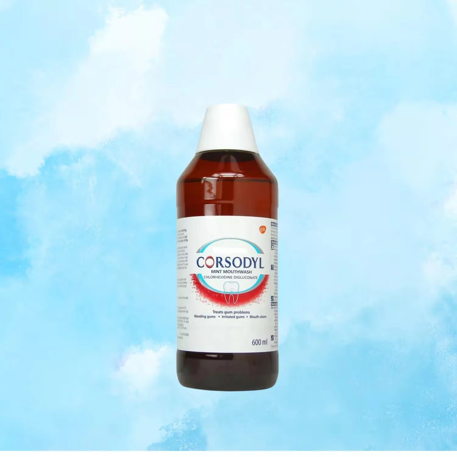 Corsodyl Mint Mouthwash 600ml x 2 Packs
