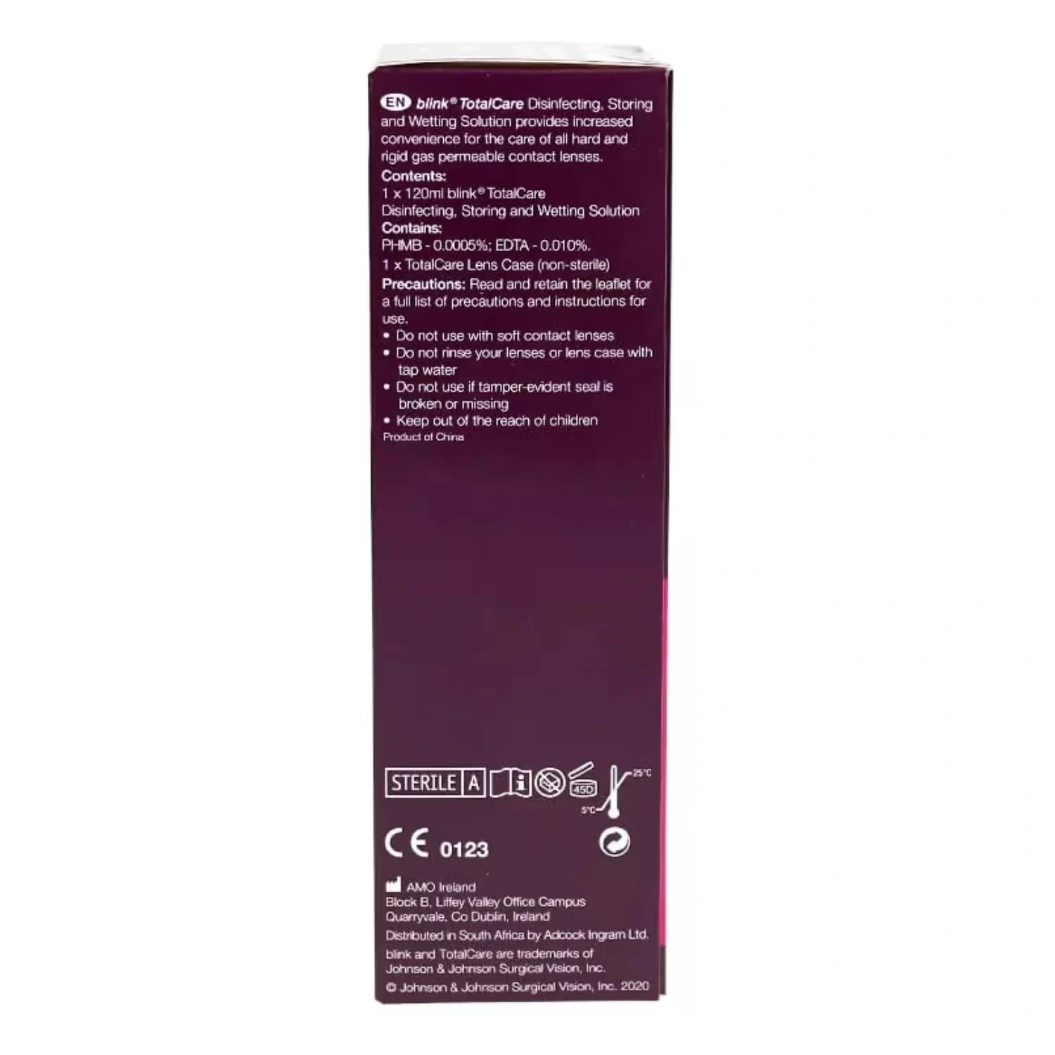 Total Care Disinfecting Wetting Contact Lens Solution 120ml