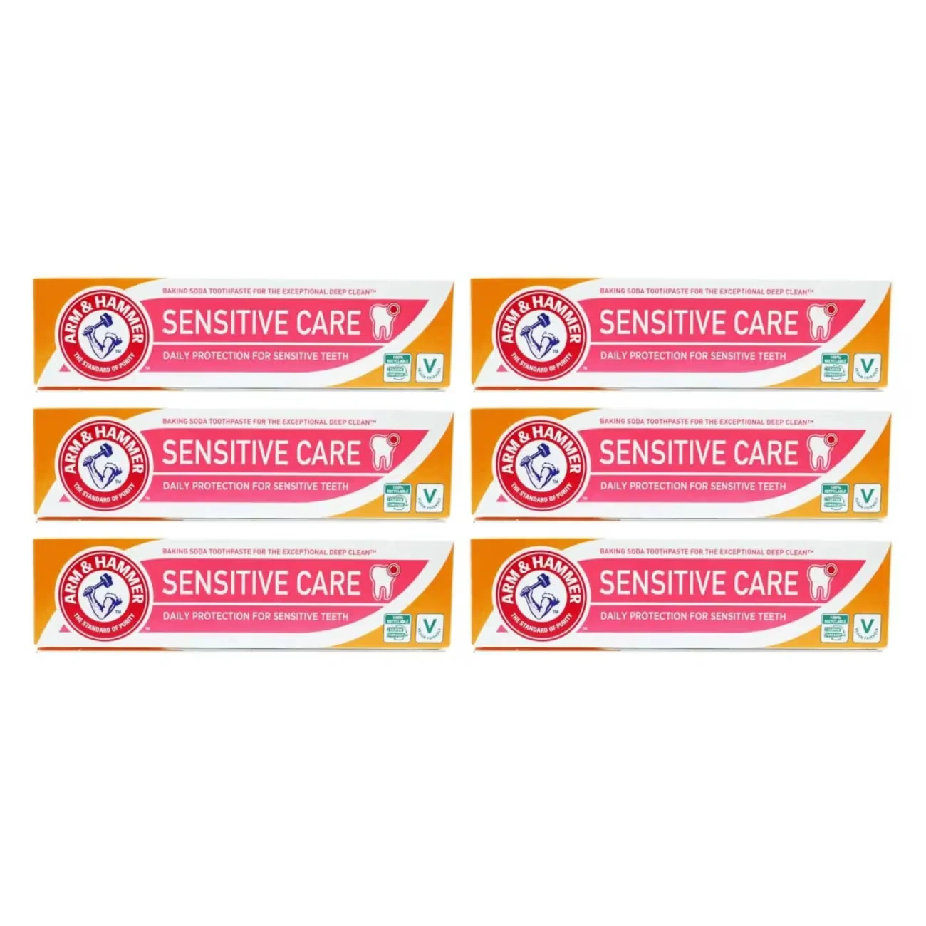 Arm & Hammer Sensitive Care Toothpaste 125g x 6 Packs