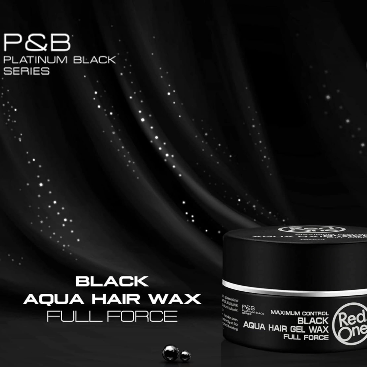 Redone Aqua Hair Full Force Black Styling Gel 150ml - Pack of 6