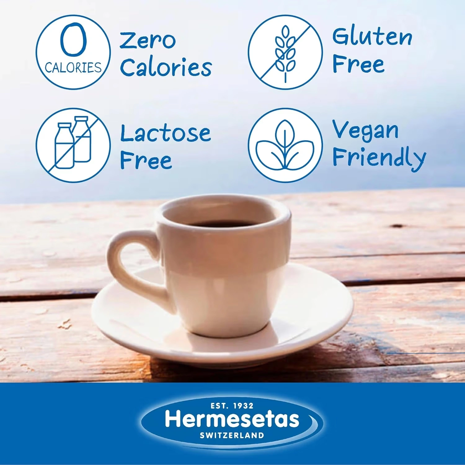 Hermesetas Mini Sweeteners Original 1200 Tablets (Pack of 6)