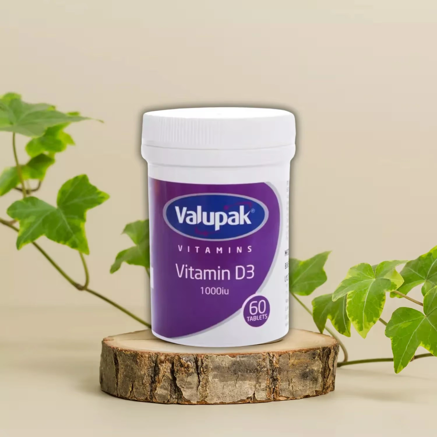 Valupak Vitamin D Tablets 1000iu - 60 Tablets (Pack of 6)
