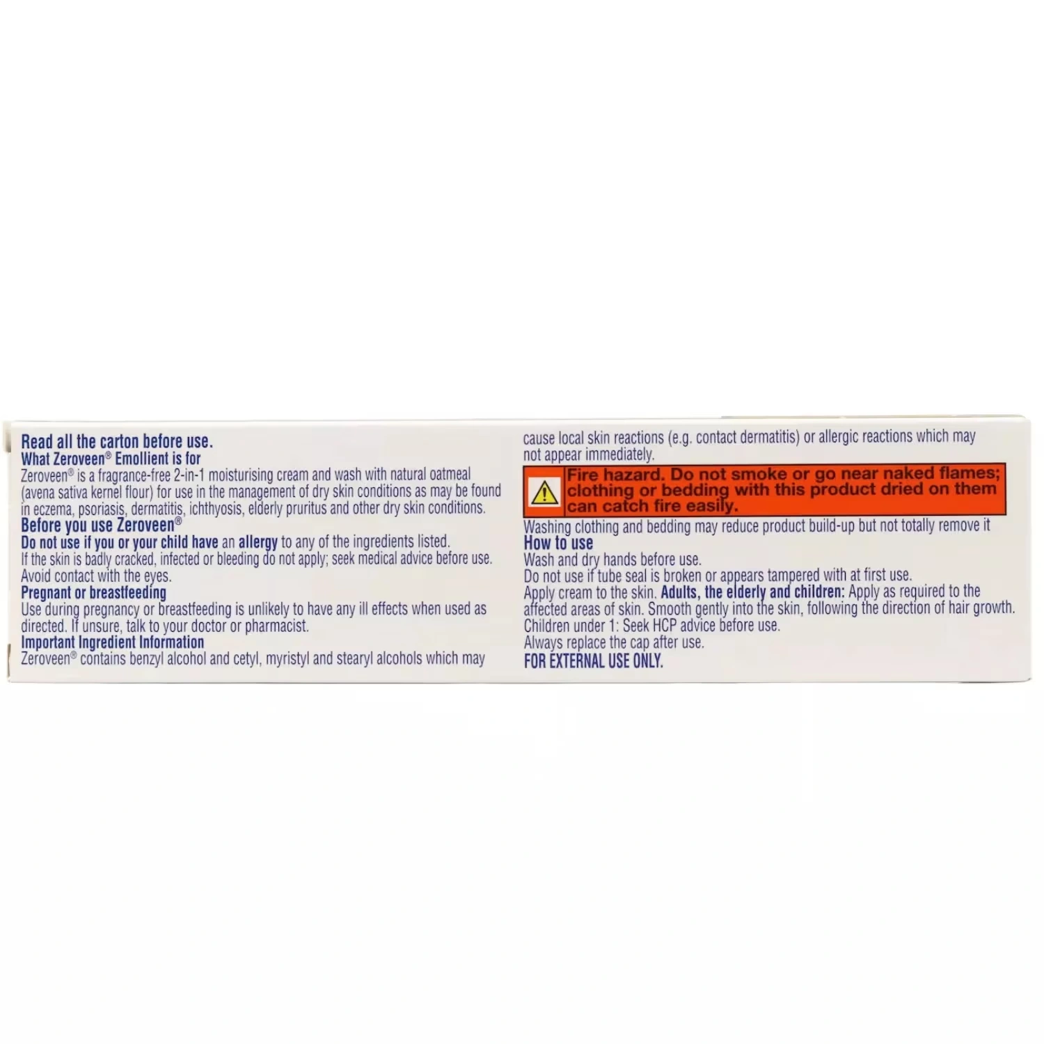 Zeroveen Emollient Cream 100g