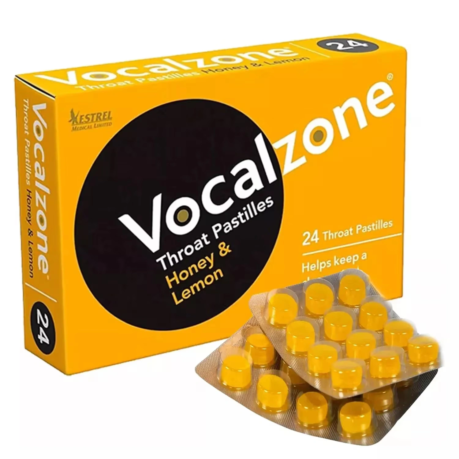 Vocalzone Honey & Lemon 24 Count (Pack of 6)