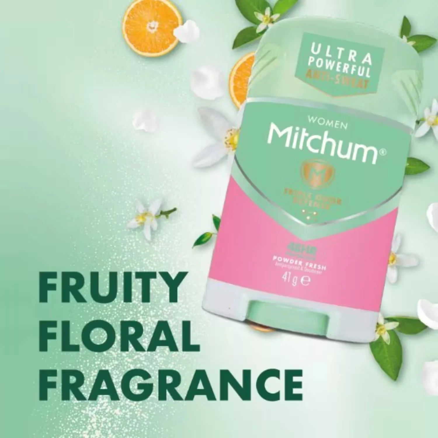 Mitchum Powder Fresh Deodorant Stick 41g x 6 Packs