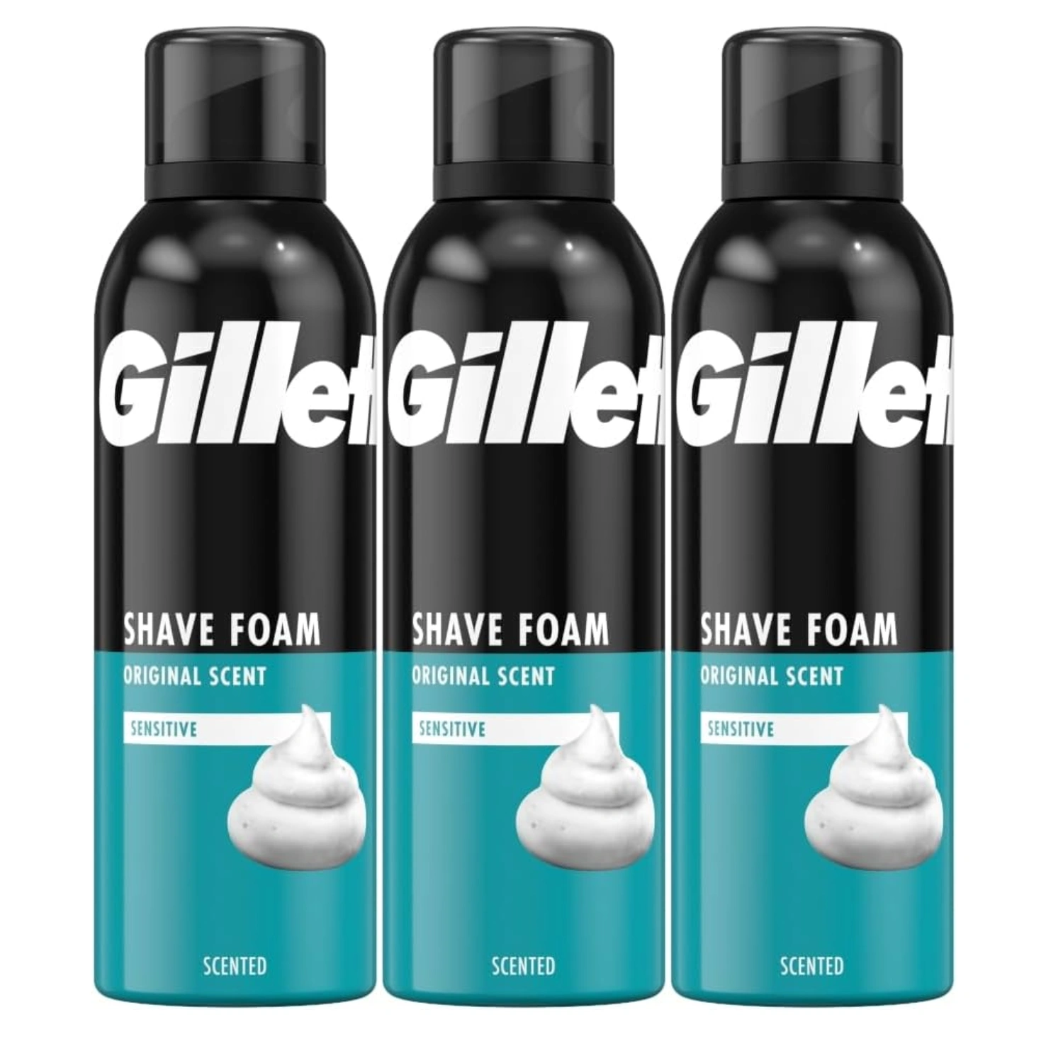 Gillette Shaving Foam Sensitive Skin 250ml – Pack of 3
