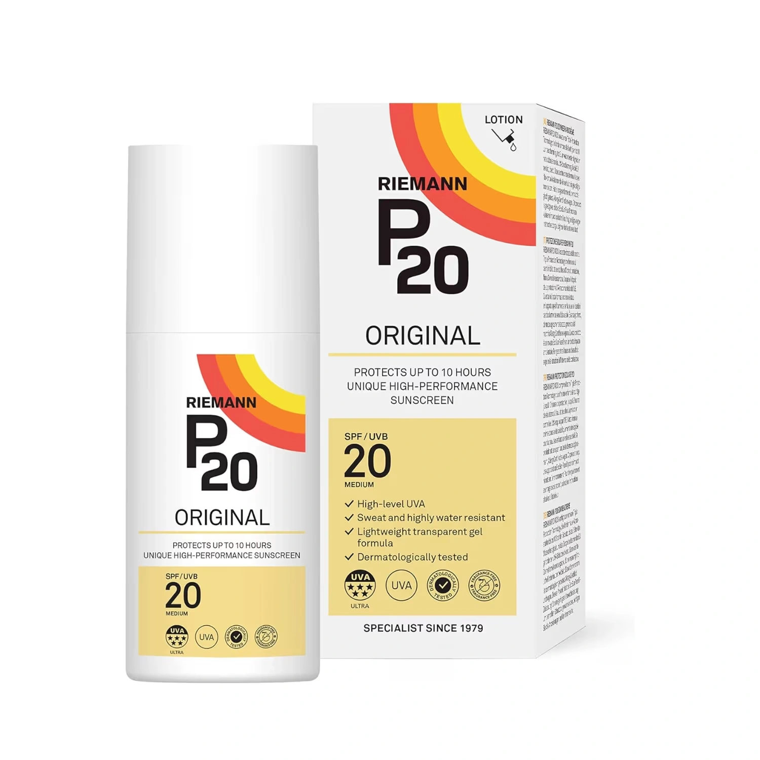 Riemann P20 Original SPF20 Sun Cream Spray 200ml