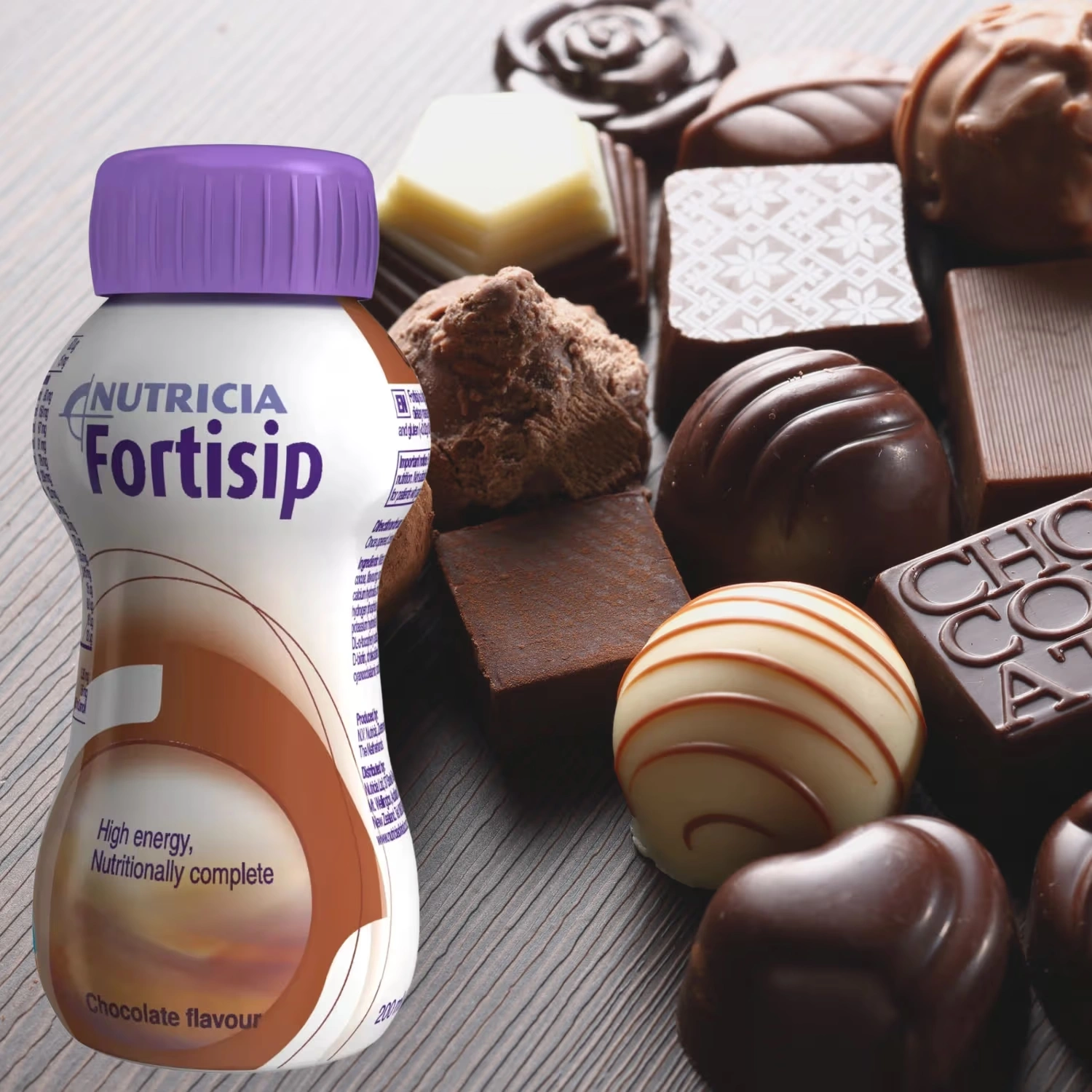 Fortisip Chocolate Bottle 200ml x 24 Packs