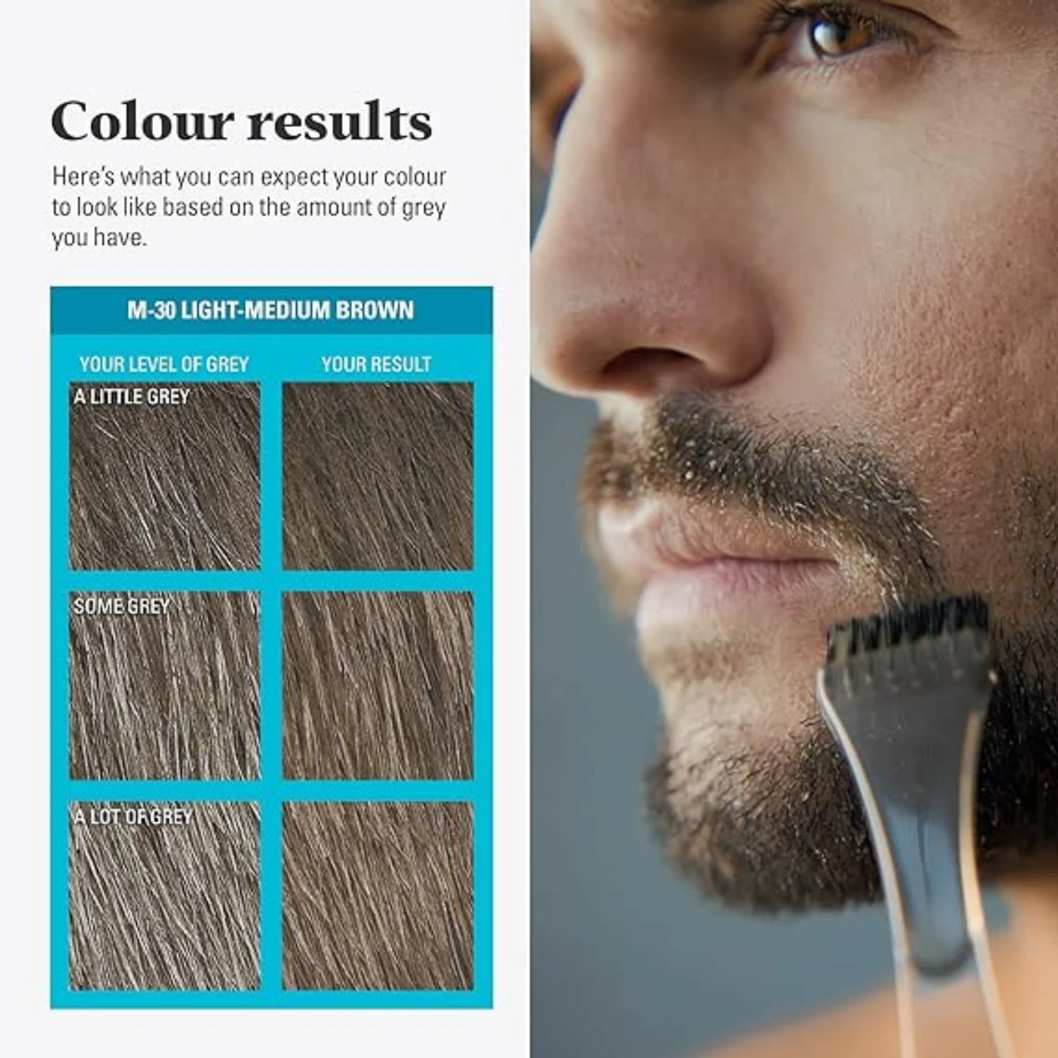 Just For Men Moustache & Beard Light Brown Dye M 25