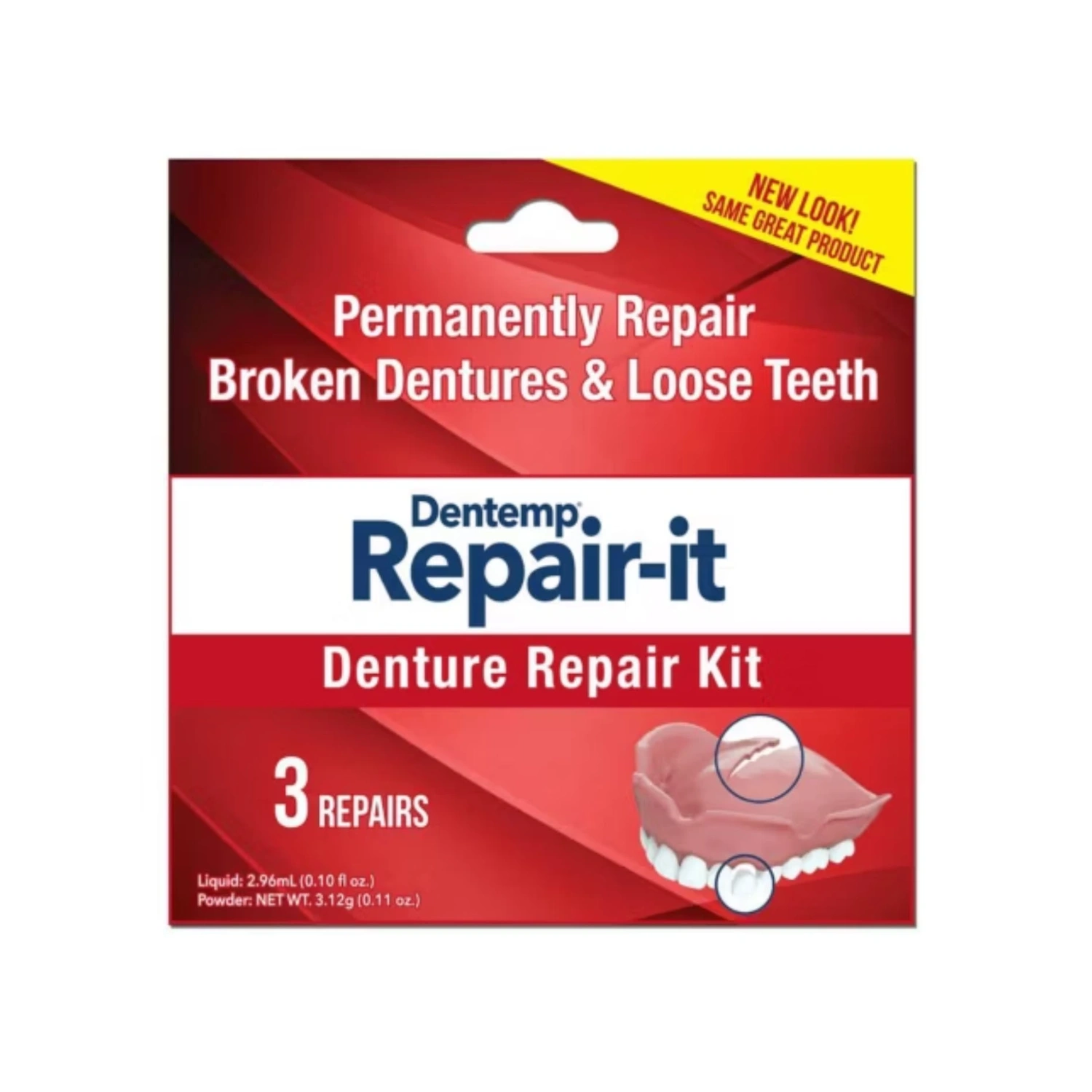 Dentemp Repair It Denture Repair Kit 3s