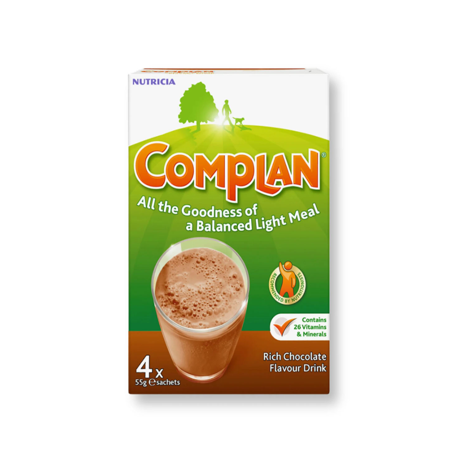 Complan Chocolate Flavour Sachets 55g – Pack of 4
