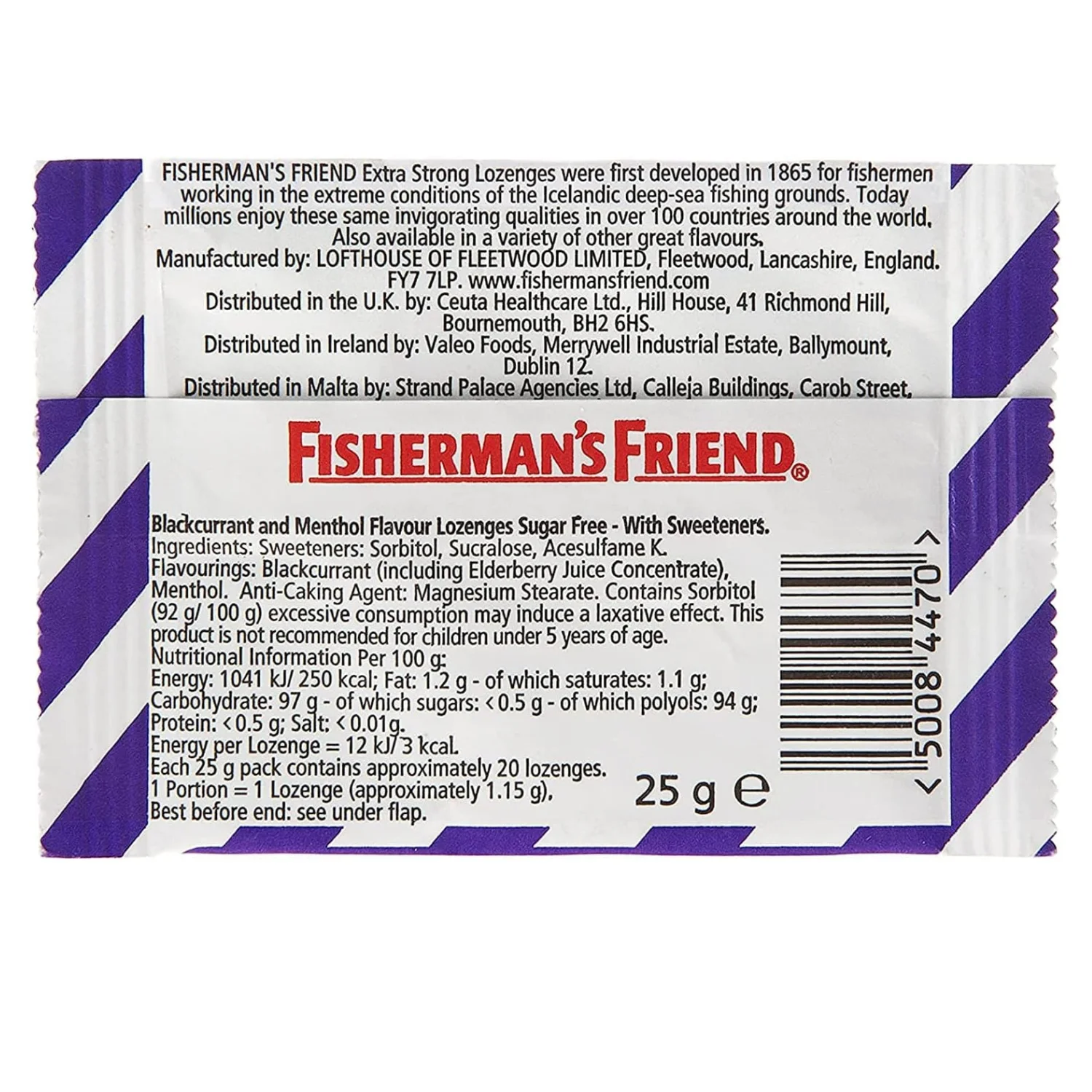 Fisherman’s Friend Blackcurrant Lozenges 25g