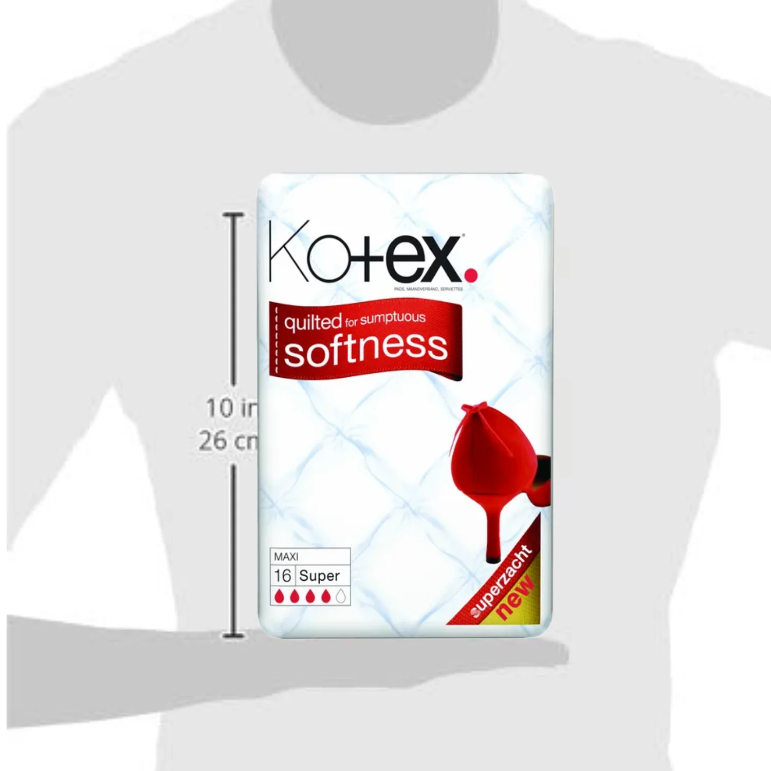 Kotex Maxi Super Pads 16 X 6 (96 Pads )