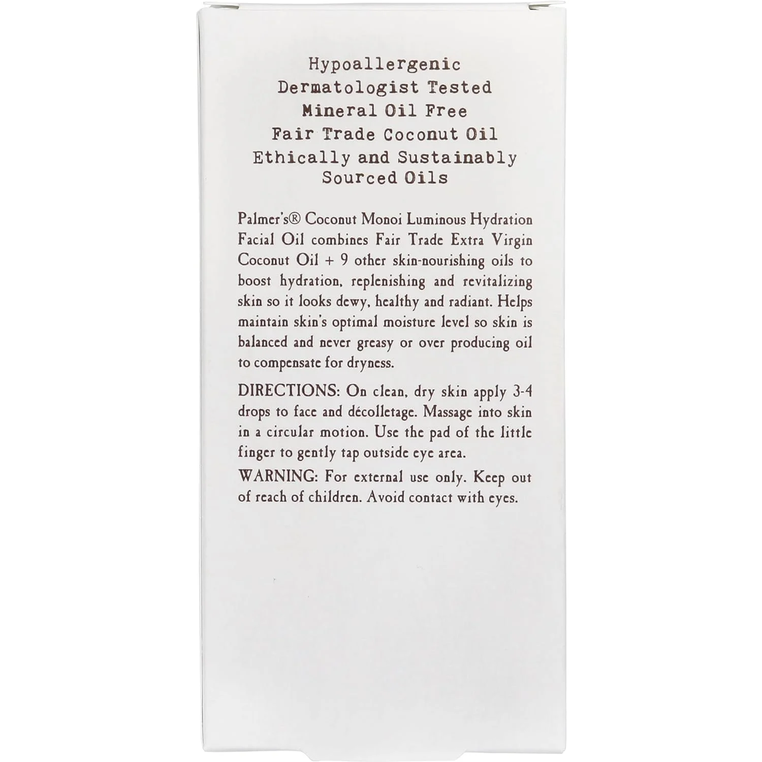 Palmer’s Coconut Monoi Luminous Hydration Facial Oil 30ml