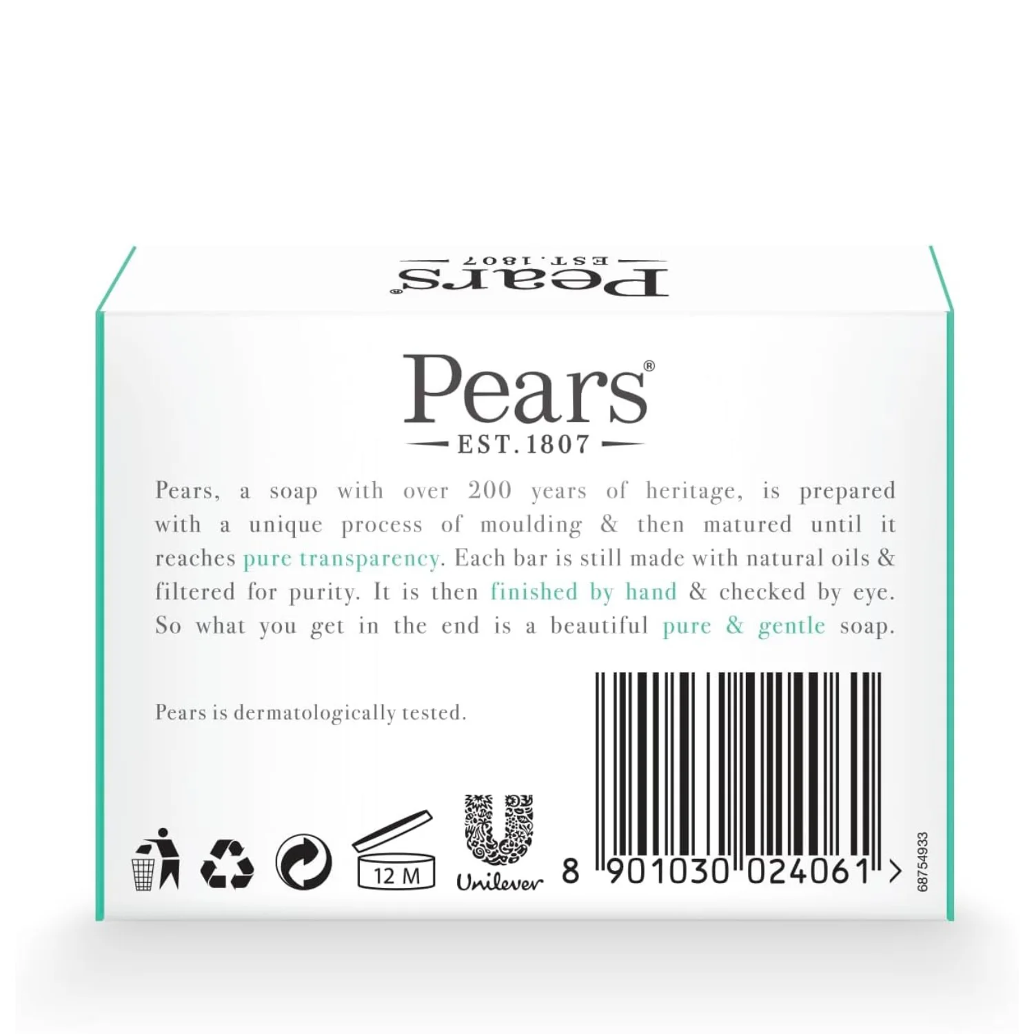 Pears Transparent Lemon Flower Extracts Soap 125g