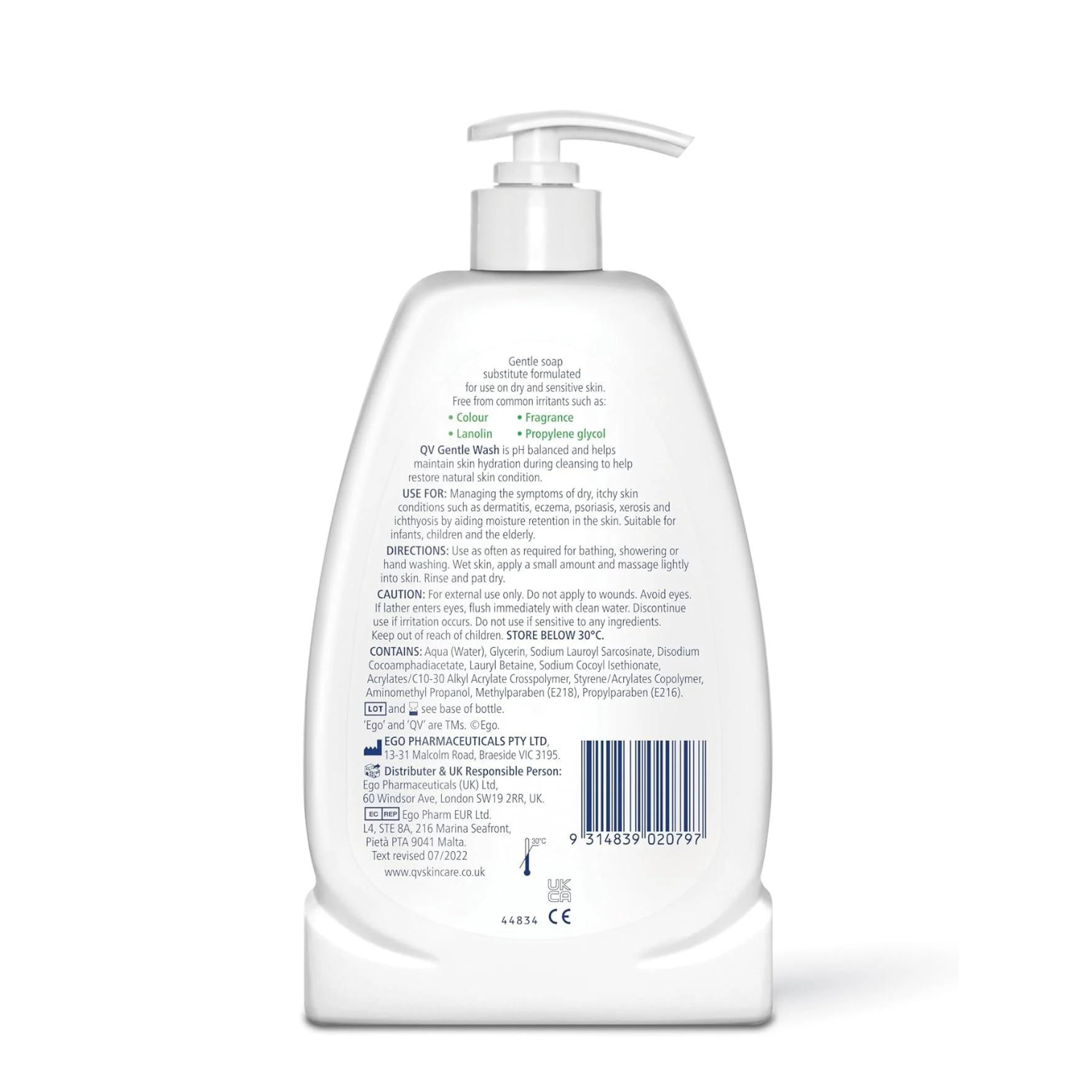 QV Gentle Wash 500ml