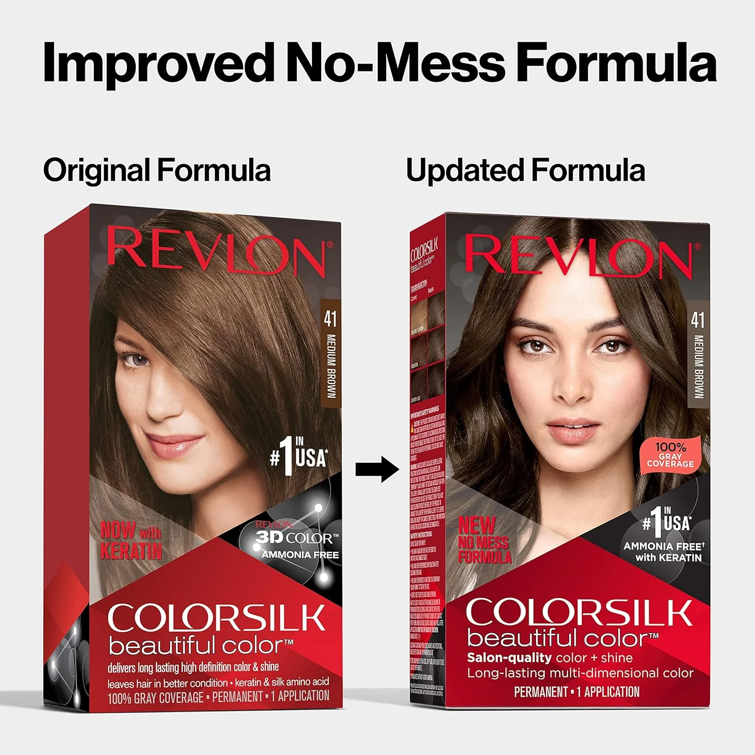 Revlon Colorsilk Permanent Hair Colour 44 Medium Red Brown