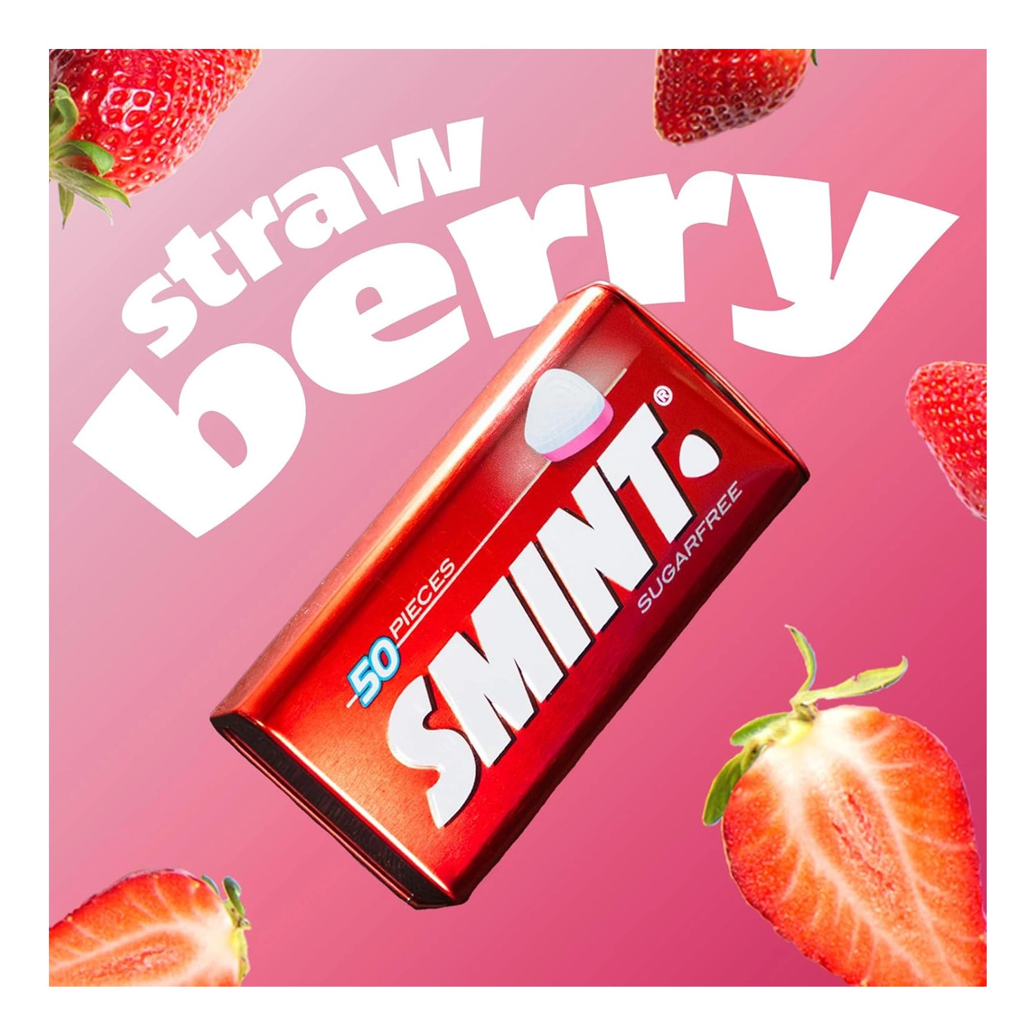 Smint XXL Strawberry Sugar free 50 Mints