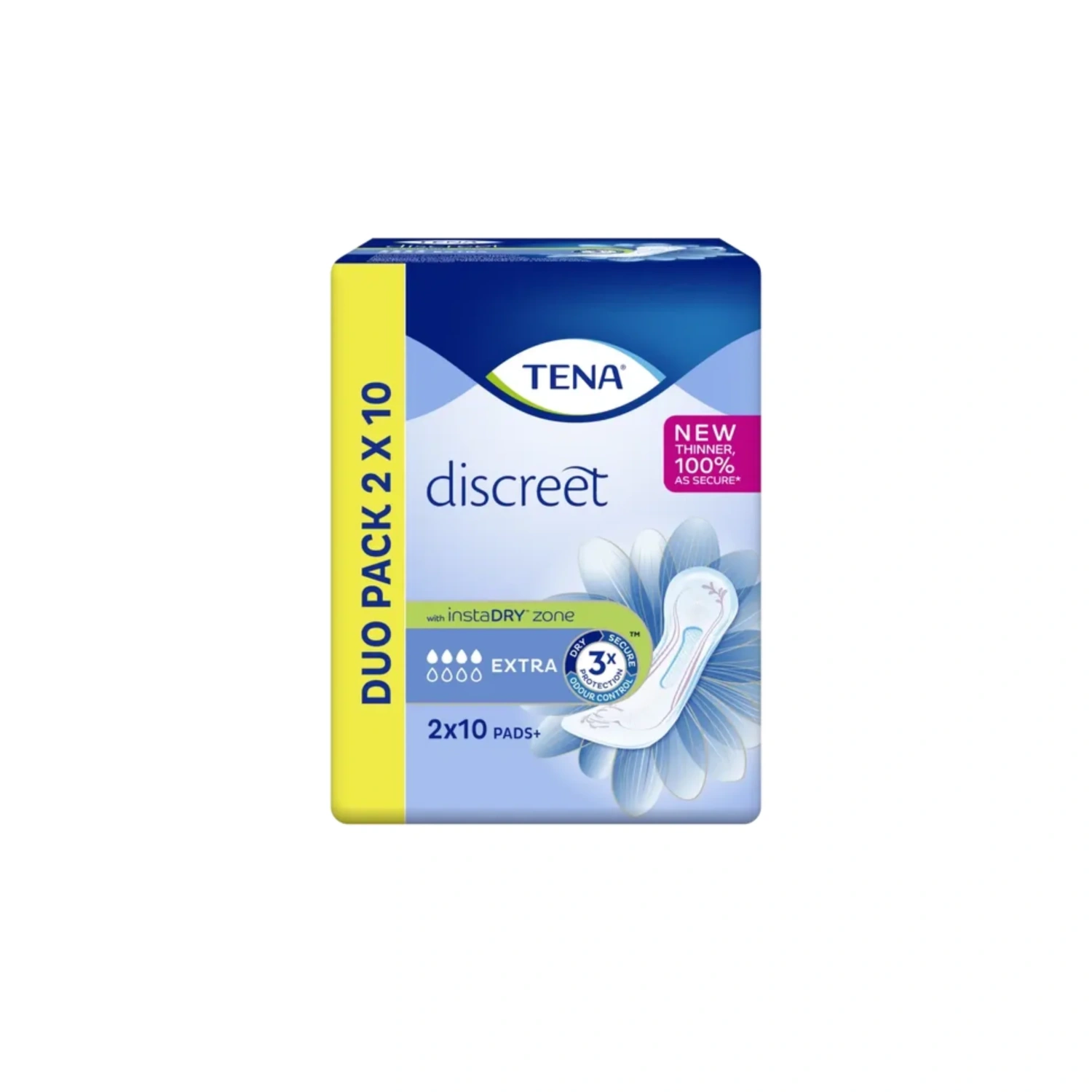TENA Discreet Extra Pads Duo 2×10 Pack