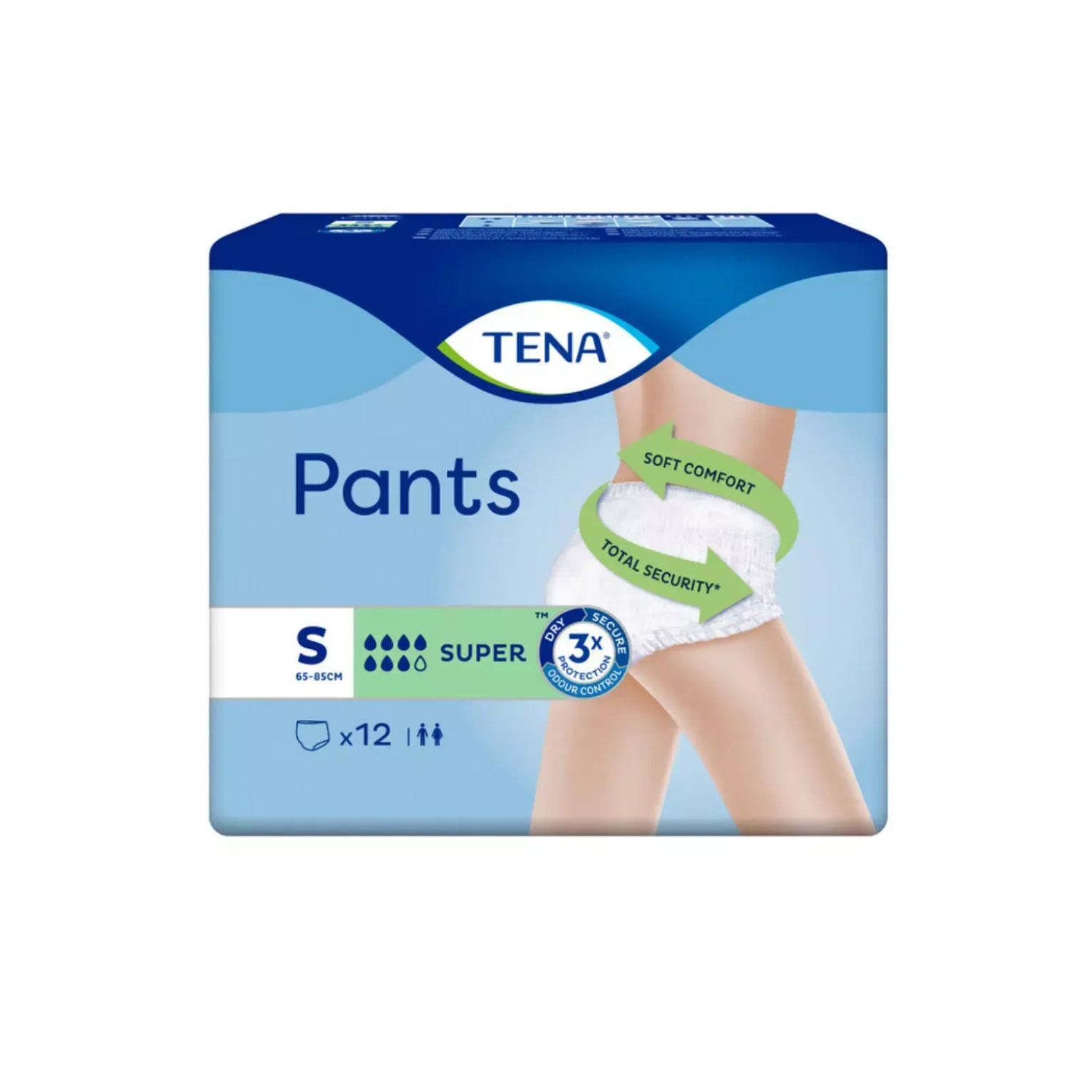 TENA Pants Super (Size S) Pants – 12 Pieces