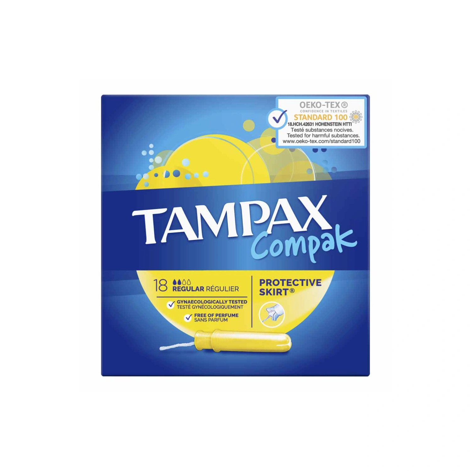Tampax Compak Regular Tampons With Applicator 18