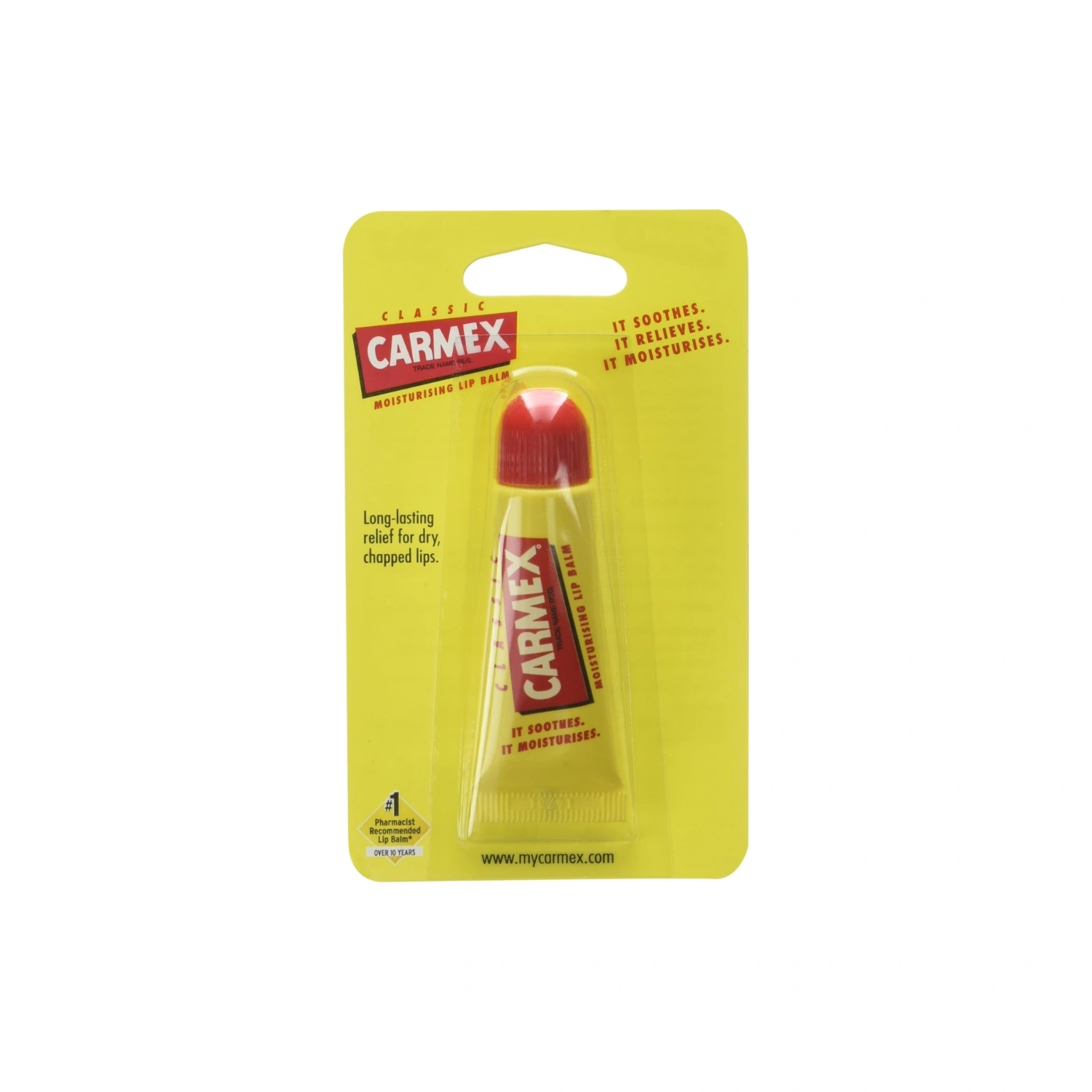 Carmex Moisturising Lip Balm, Classic, 10g