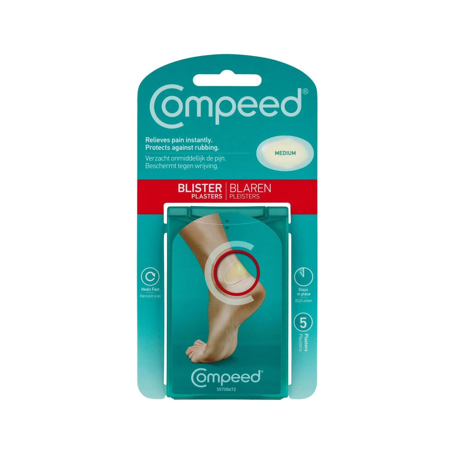 Compeed Medium Size Blister Plasters – 5 Plasters
