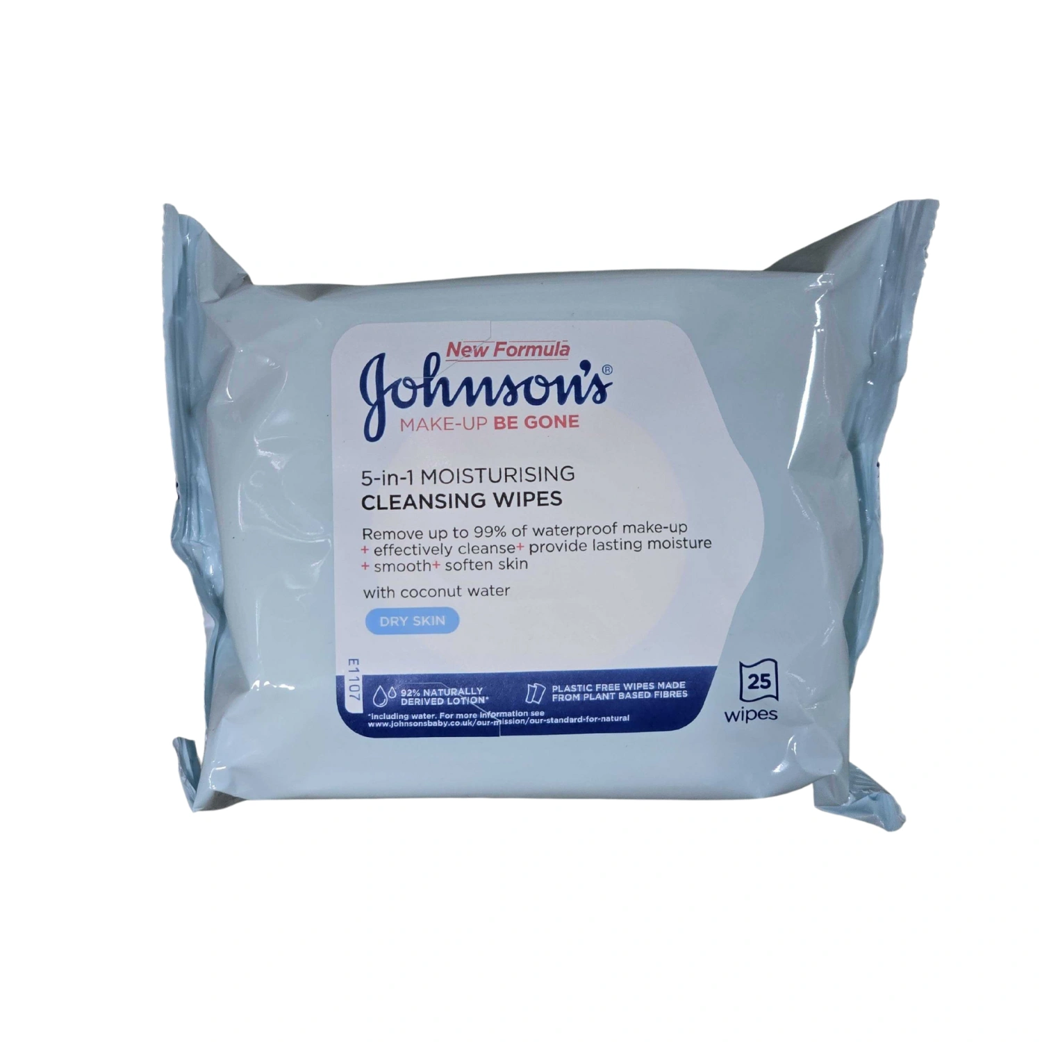 Johnson’s Face Care Makeup Be Gone Moisturising Wipes 25 Per Pack