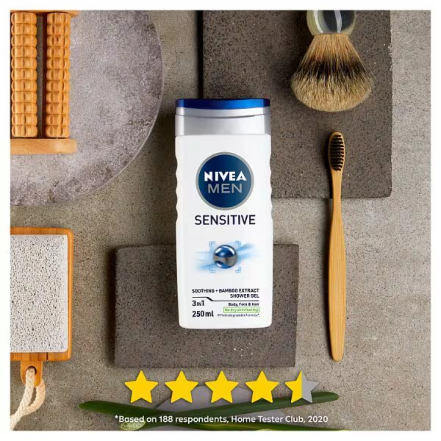Nivea Mens Shower Gel Sensitive 250ml