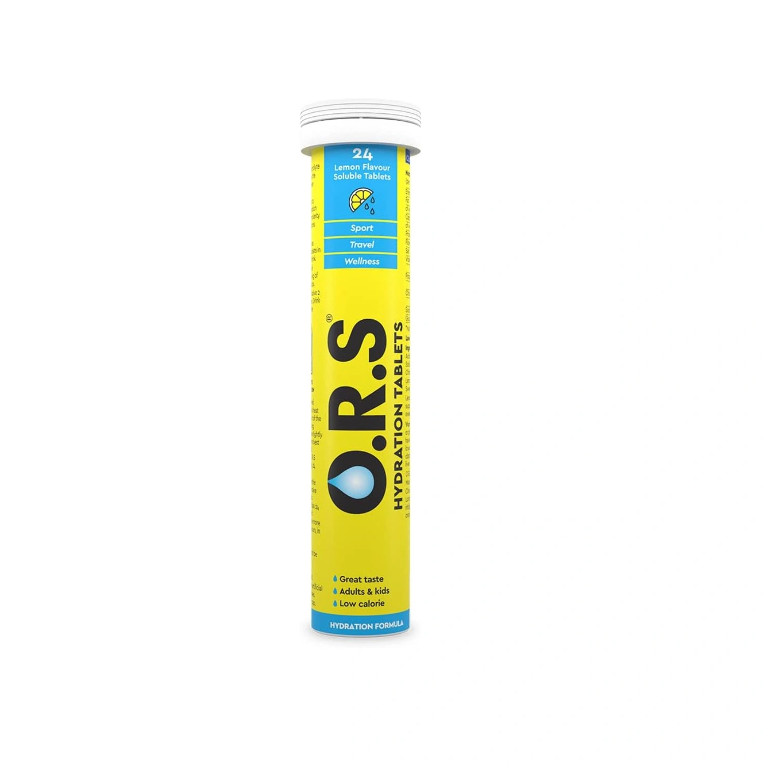 O.R.S. Hydration Tablets Lemon Flavour – 24 Tablets