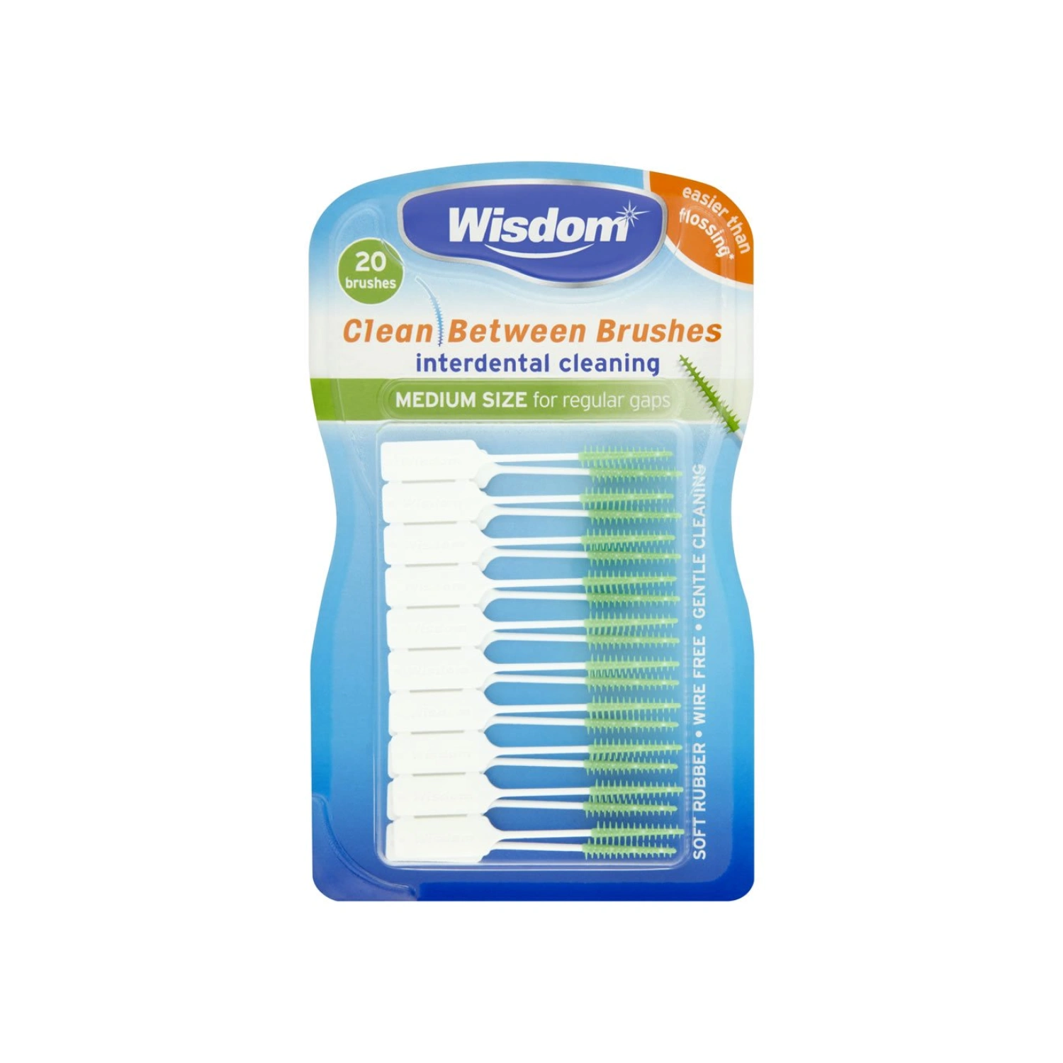 Wisdom Clean Between Interdental Large Brushes 20 Pack