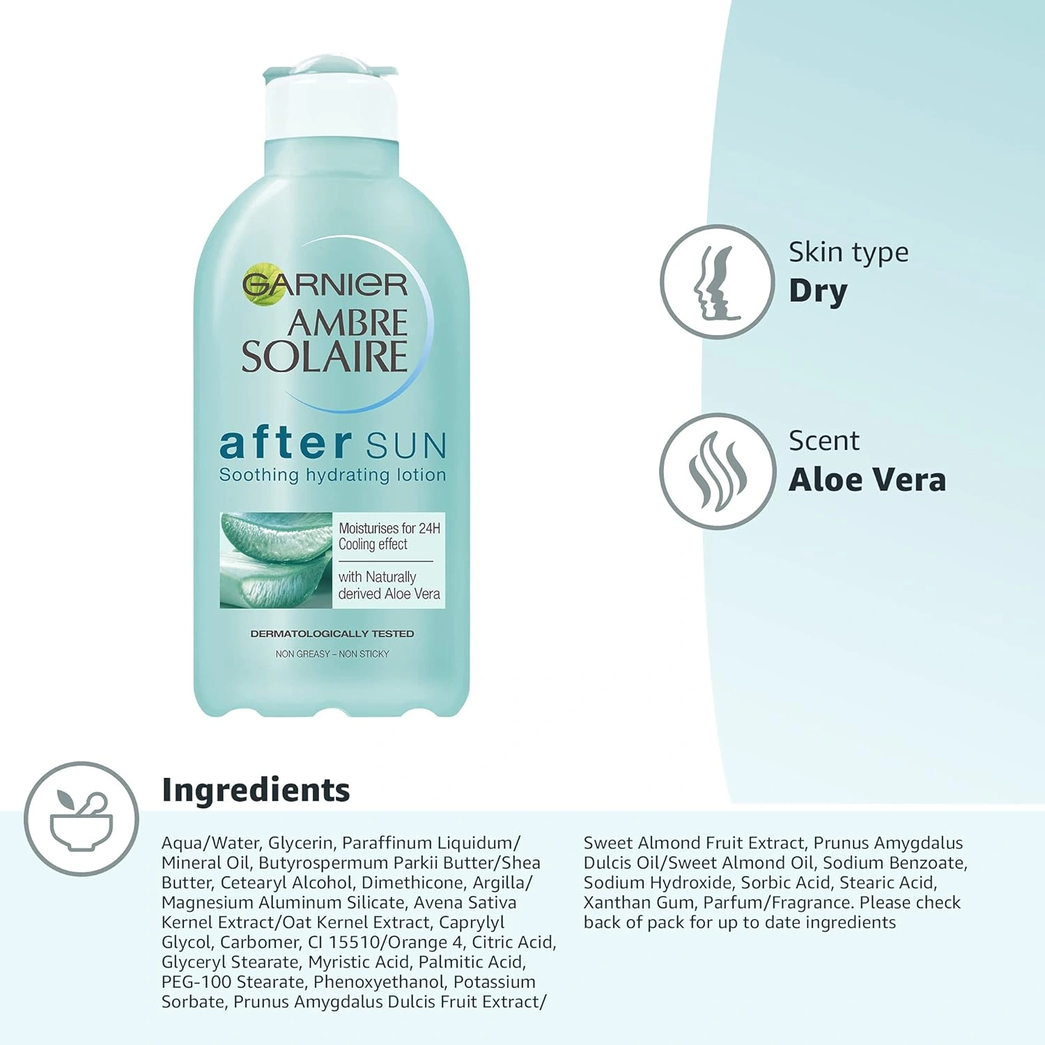 Garnier Ambre Solaire After Sun 24H Hydrating Lotion 200ml